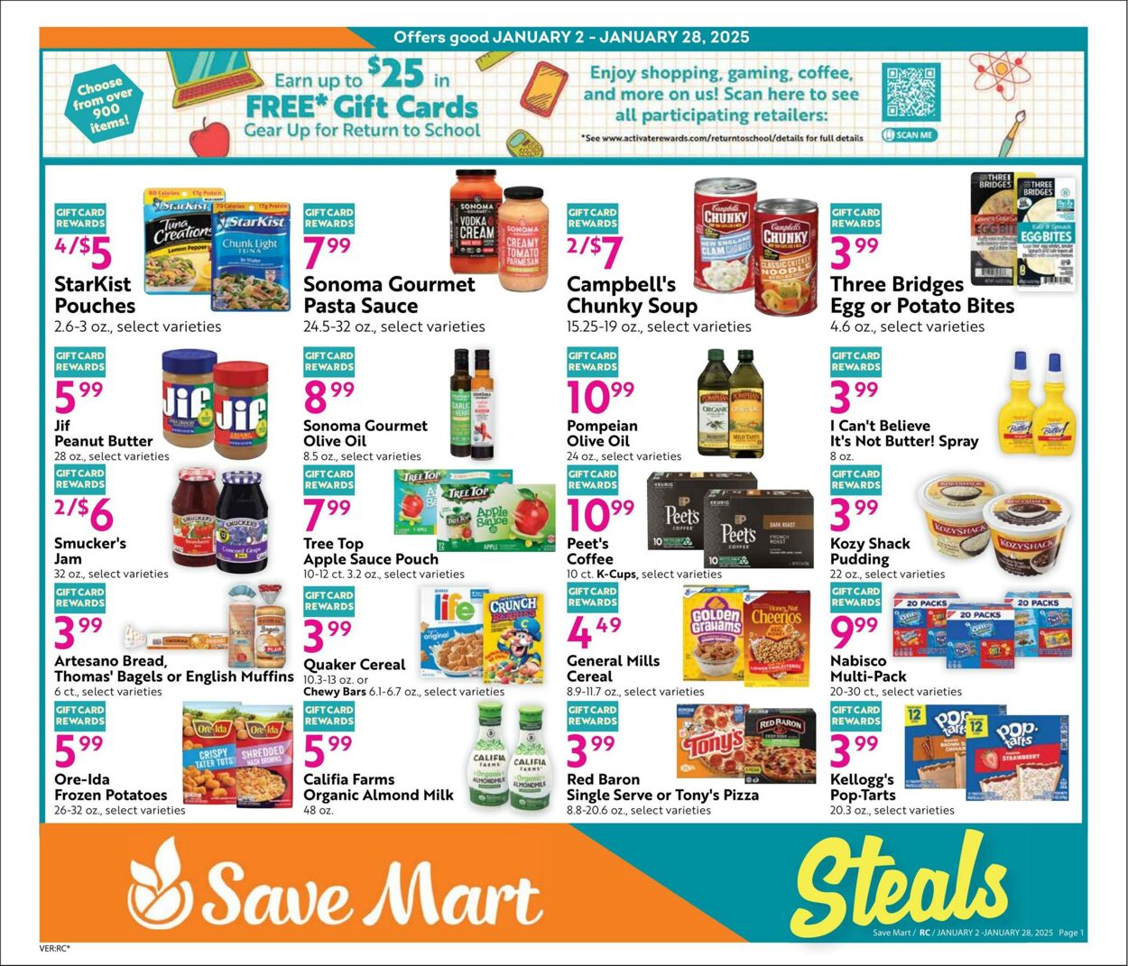 Weekly ad Save Mart 01/02/2025 - 01/28/2025