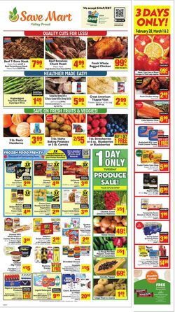 Weekly ad Save Mart 01/22/2025 - 01/28/2025