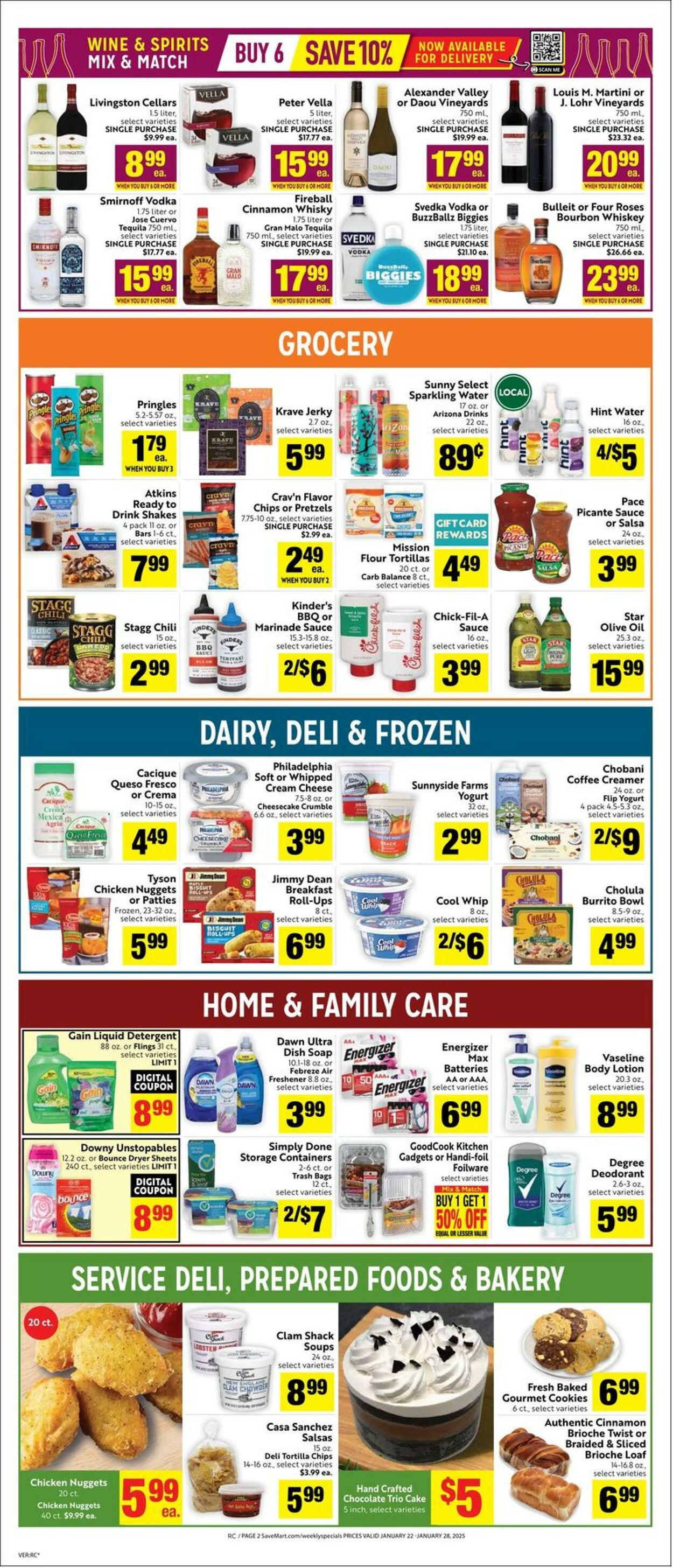 Weekly ad Save Mart 01/22/2025 - 01/28/2025