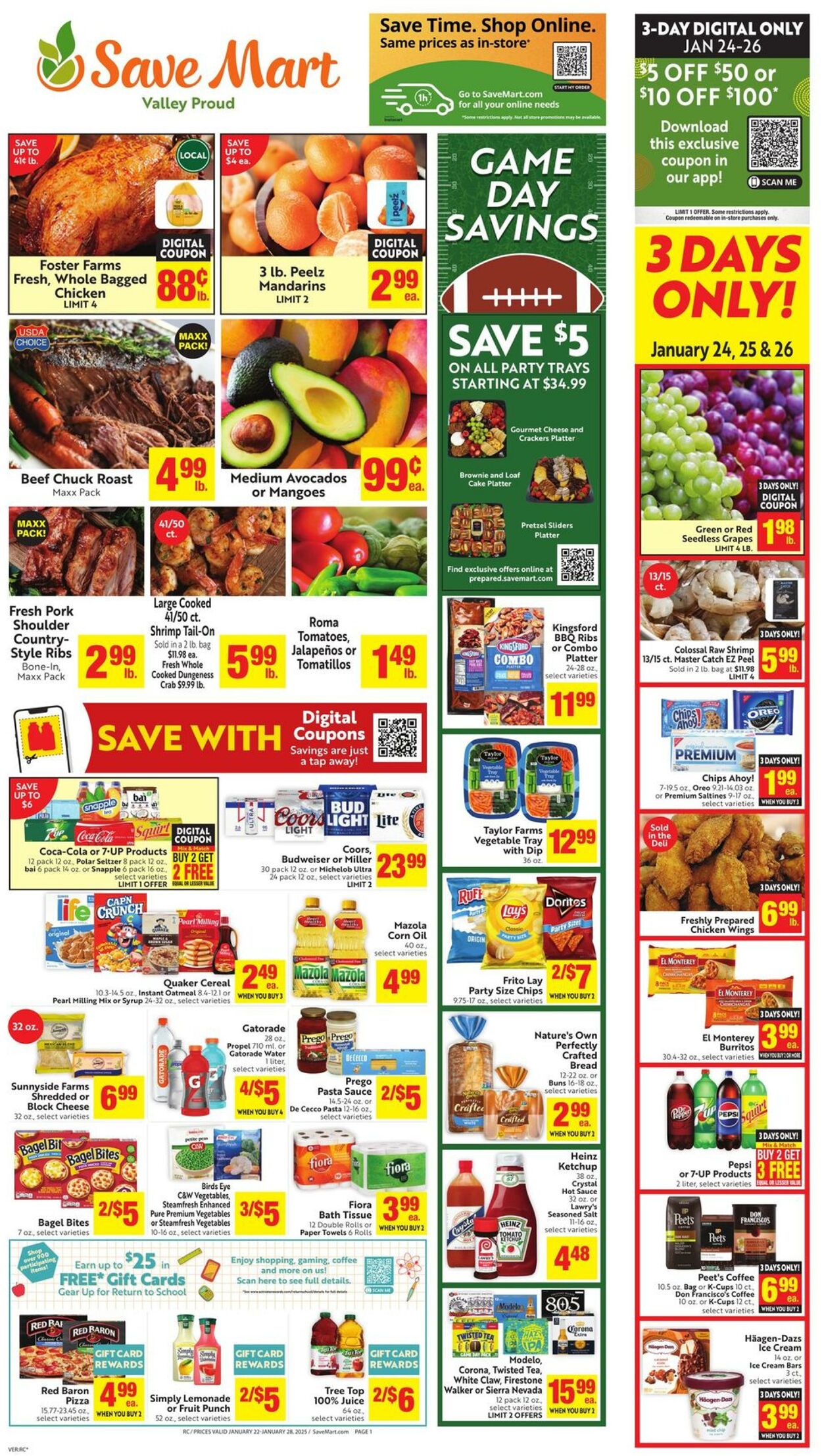 Weekly ad Save Mart 01/22/2025 - 01/28/2025