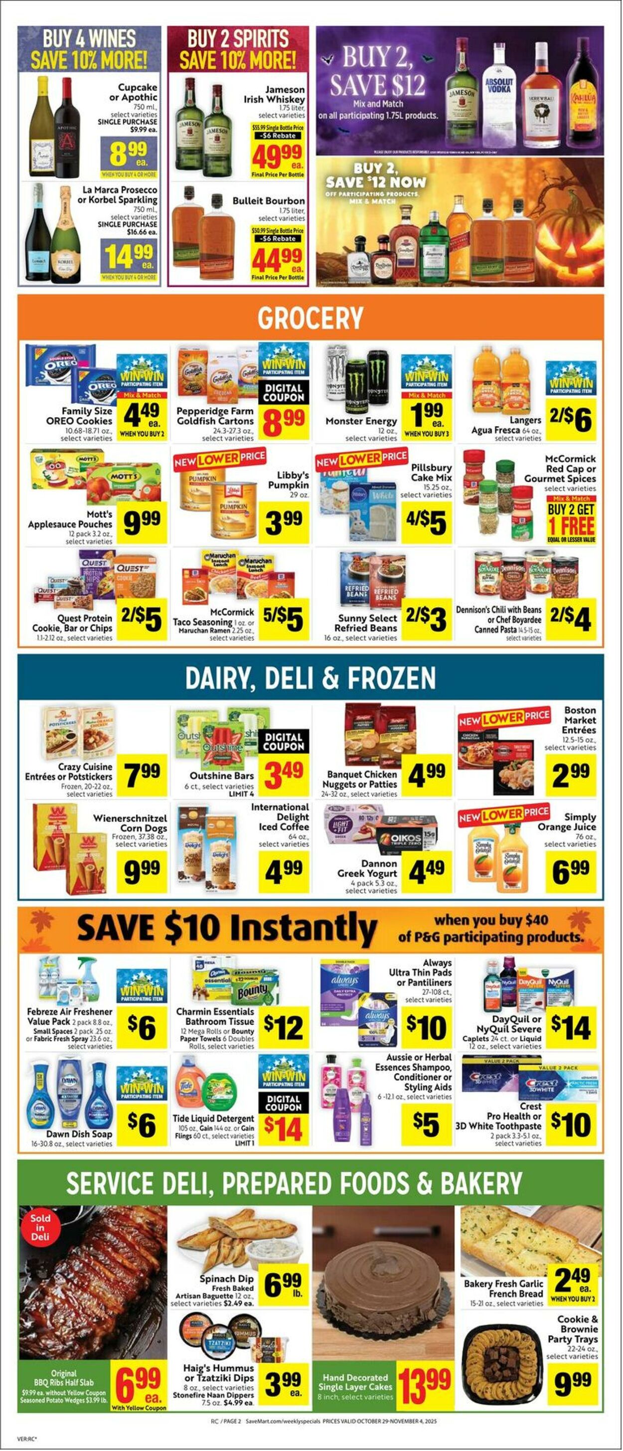 Weekly ad Save Mart 10/29/2025 - 11/04/2025