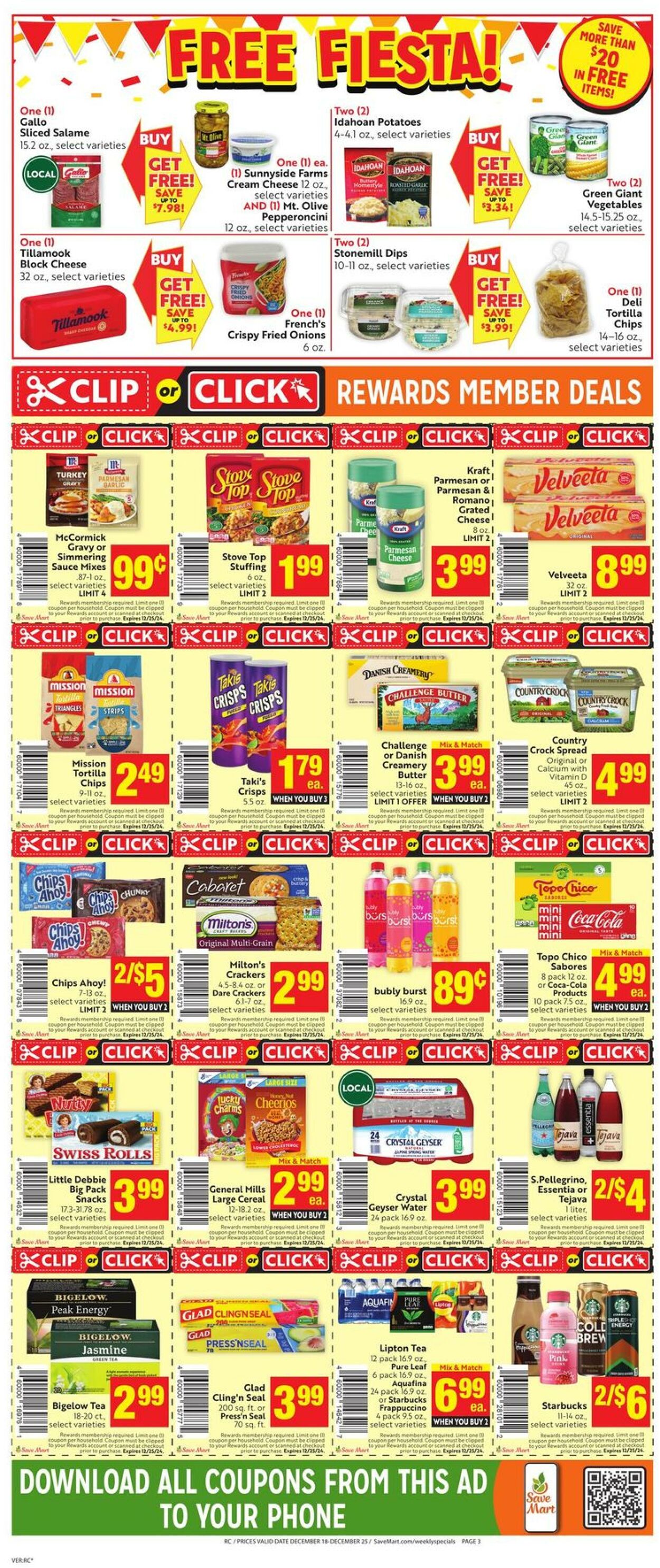 Weekly ad Save Mart 12/18/2024 - 12/25/2024