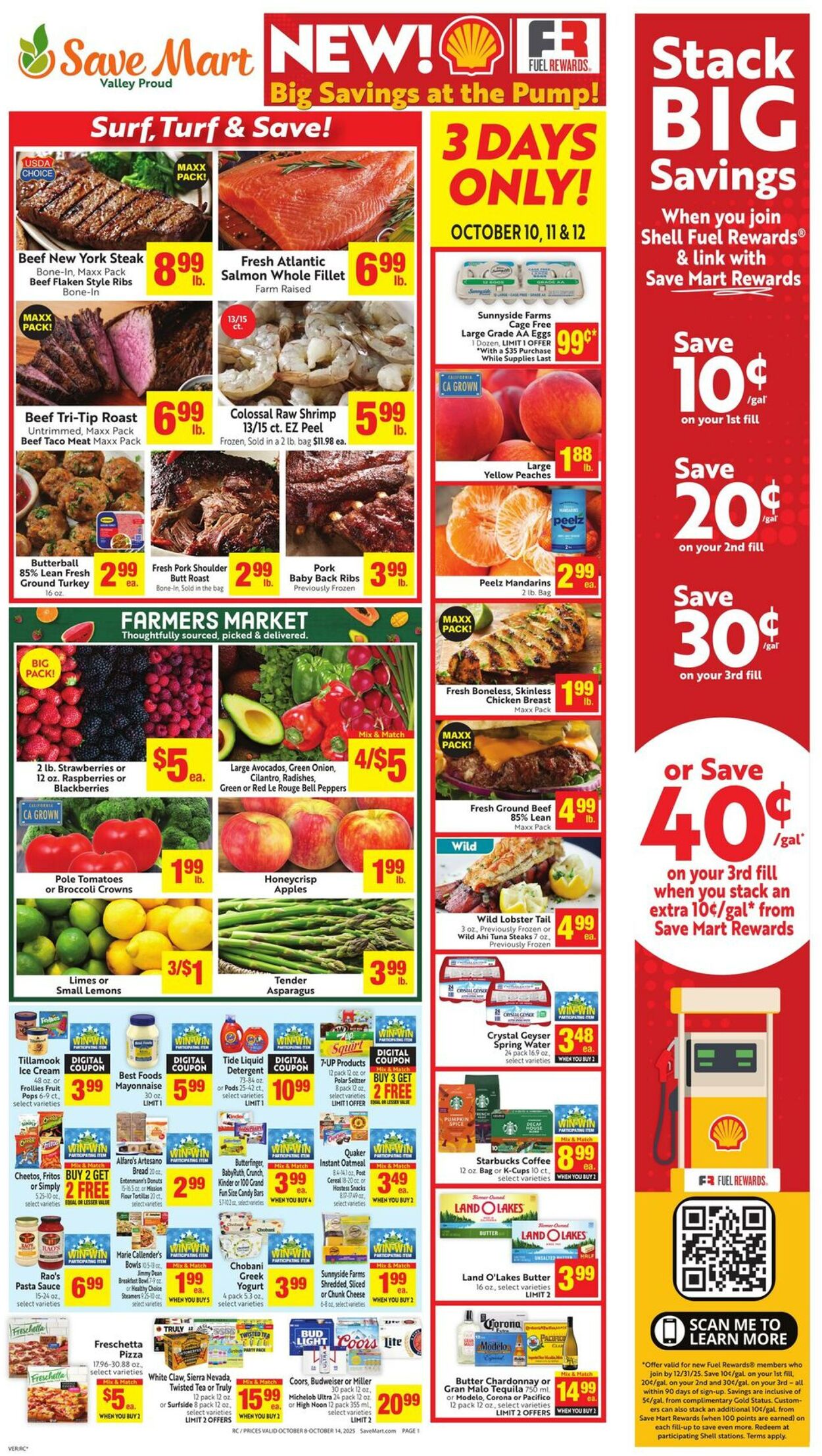 Weekly ad Save Mart 10/08/2025 - 10/14/2025
