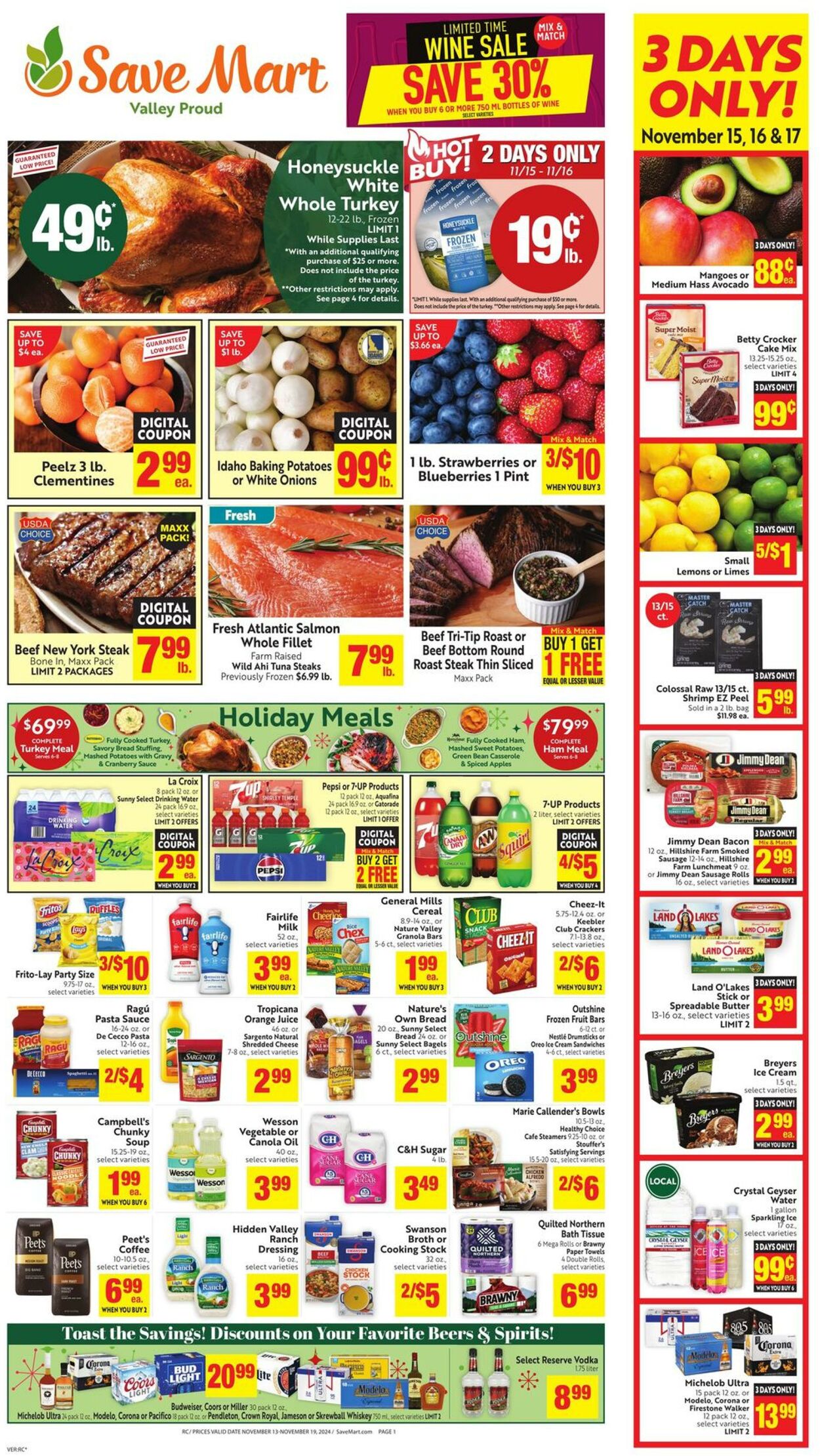 Weekly ad Save Mart 11/13/2024 - 11/19/2024