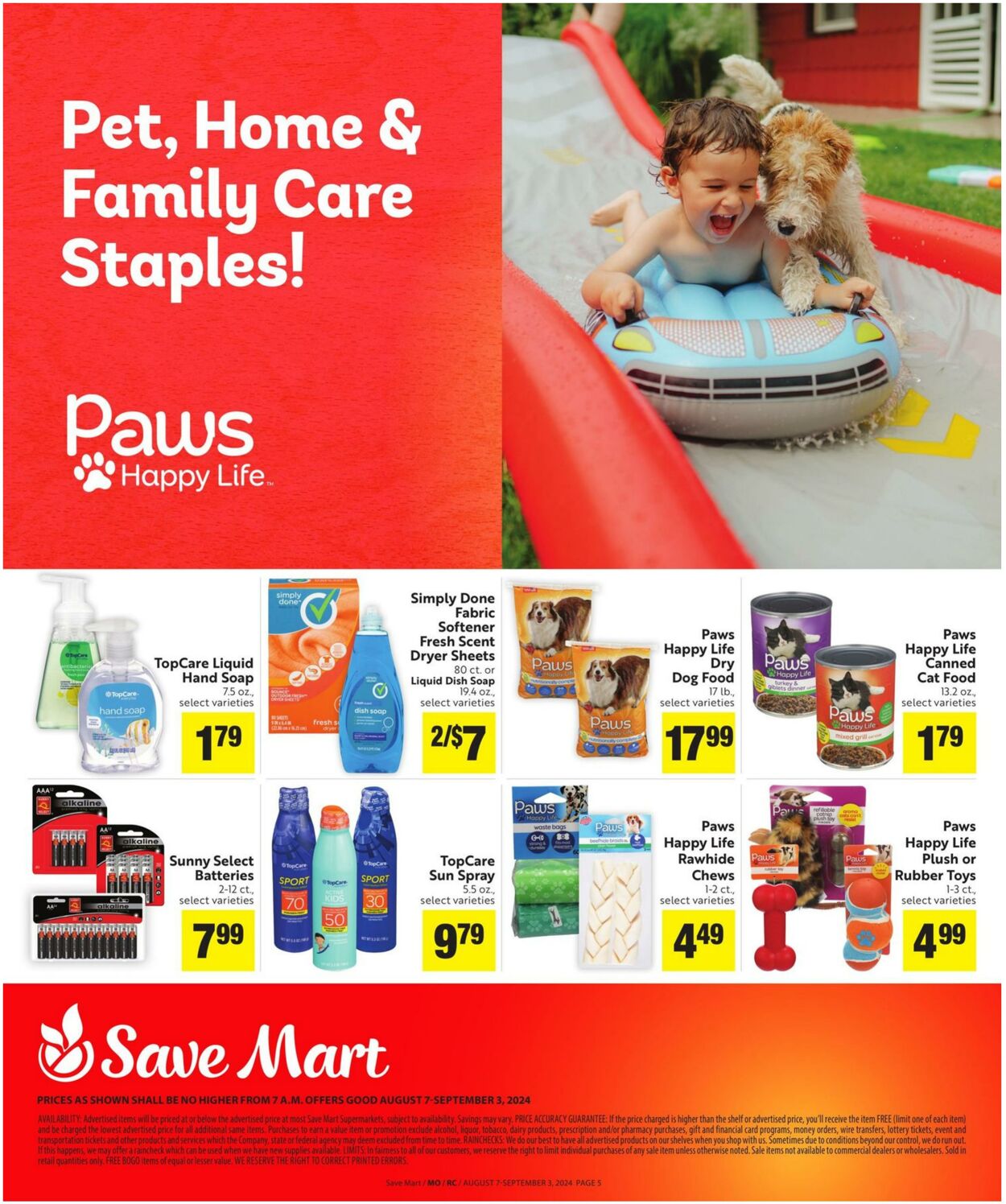 Weekly ad Save Mart 08/07/2024 - 09/03/2024