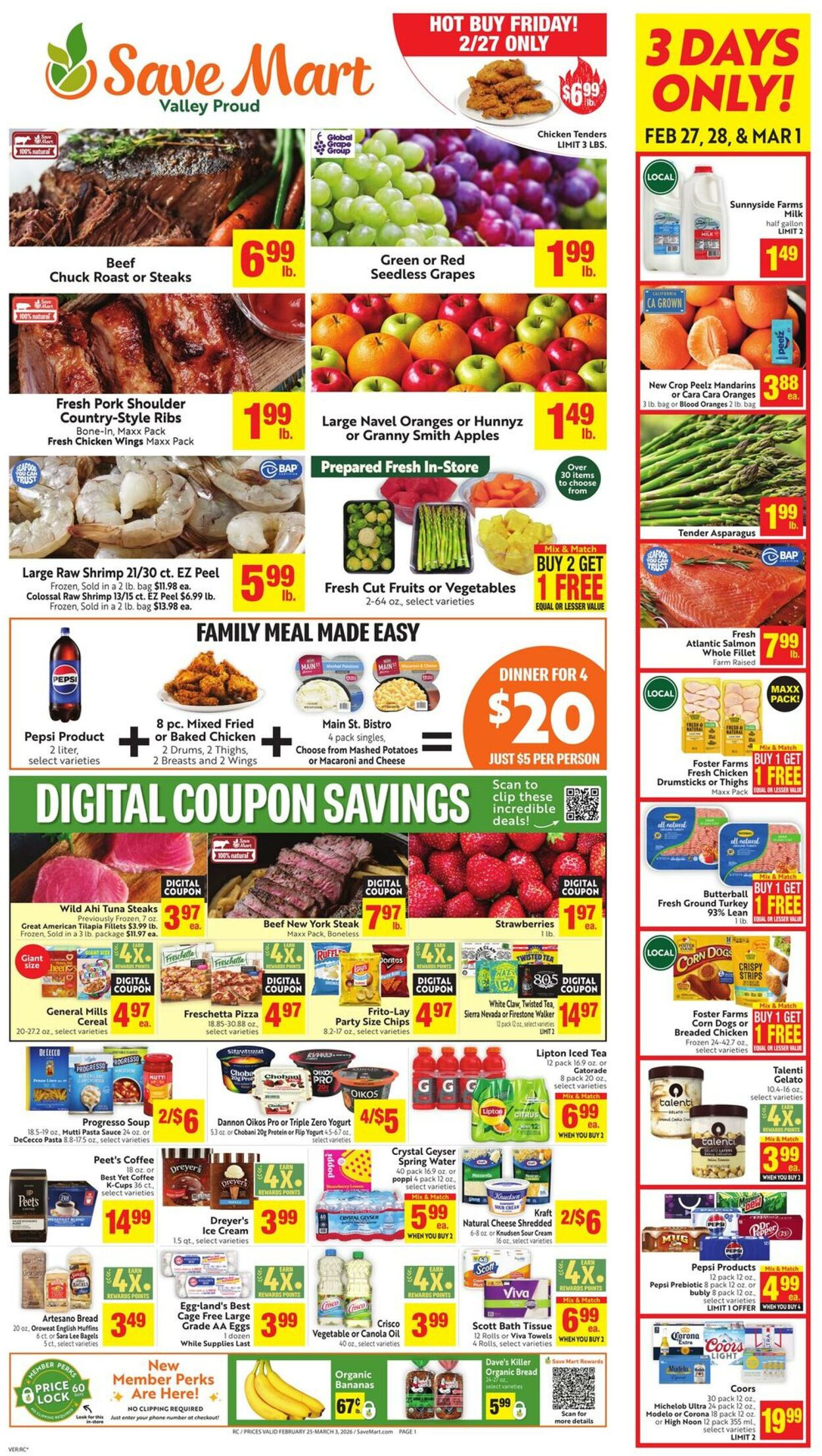 Weekly ad Save Mart 02/25/2026 - 03/03/2026