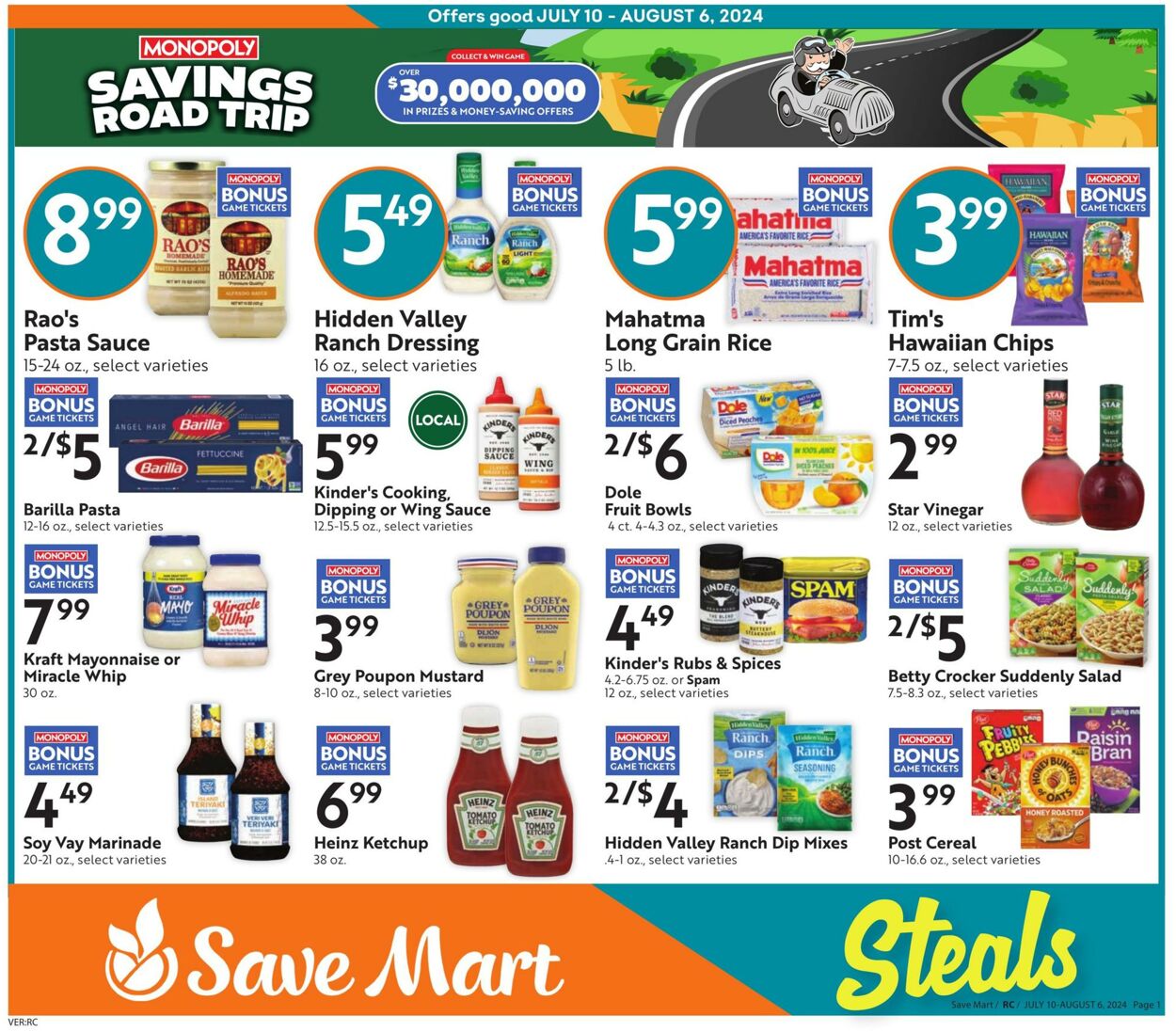 Weekly ad Save Mart 07/10/2024 - 08/06/2024