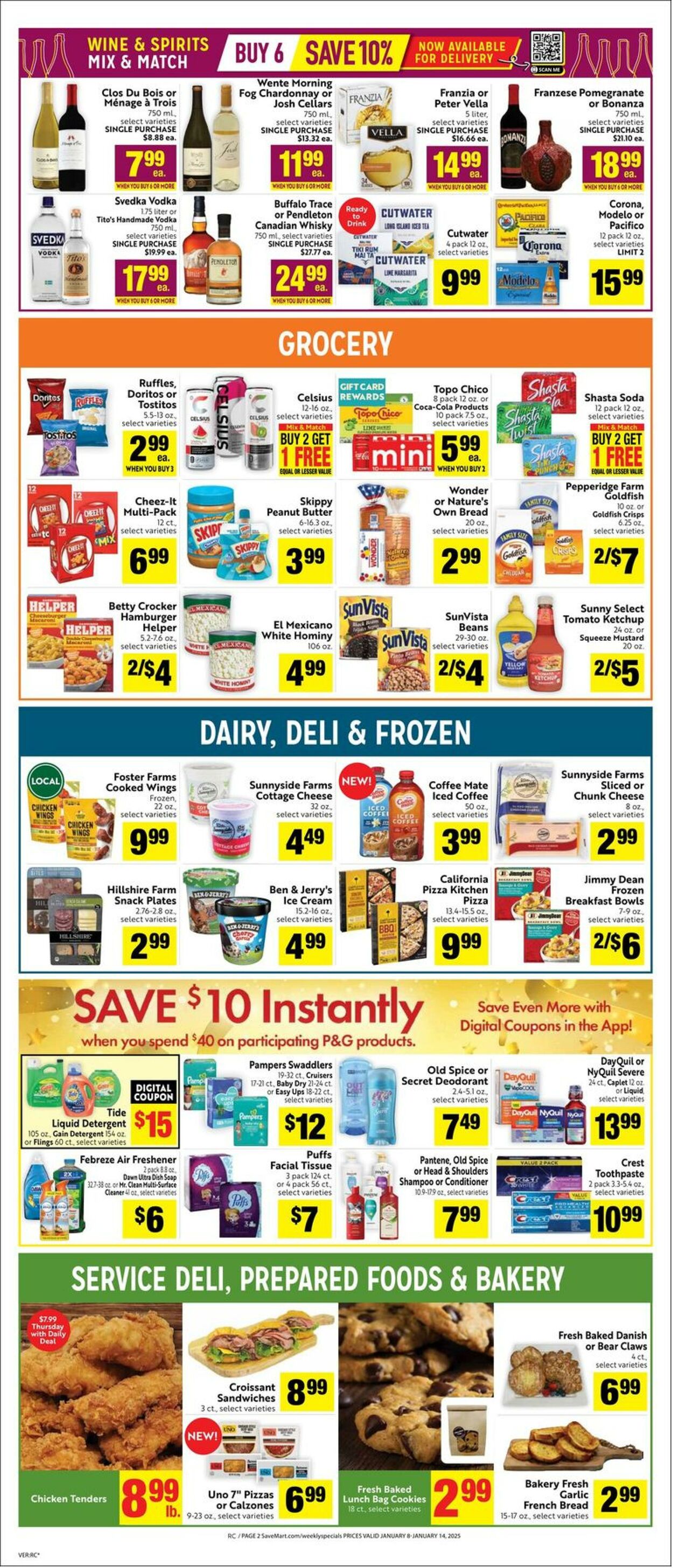 Weekly ad Save Mart 01/08/2025 - 01/14/2025