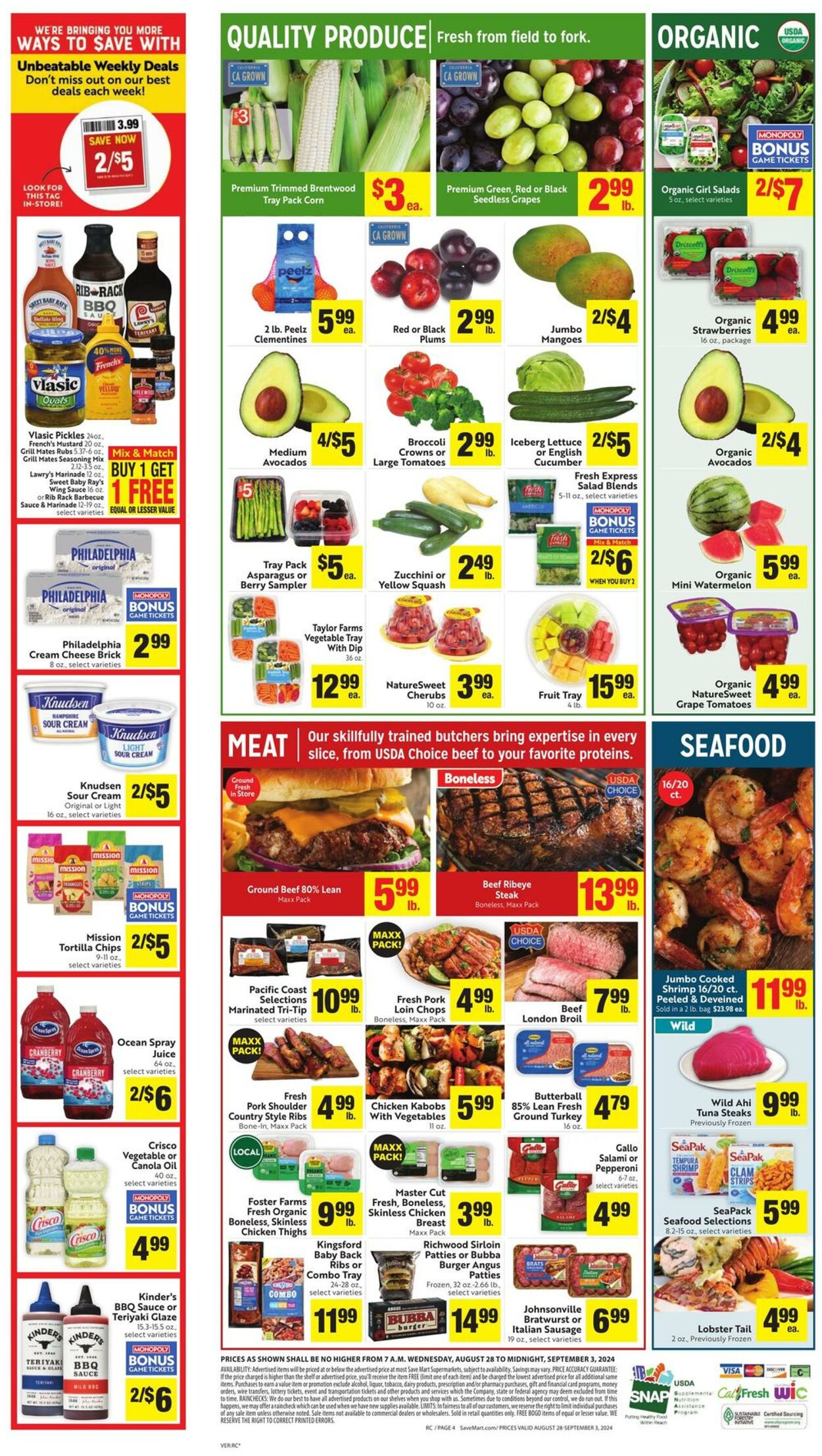 Weekly ad Save Mart 08/28/2024 - 09/03/2024