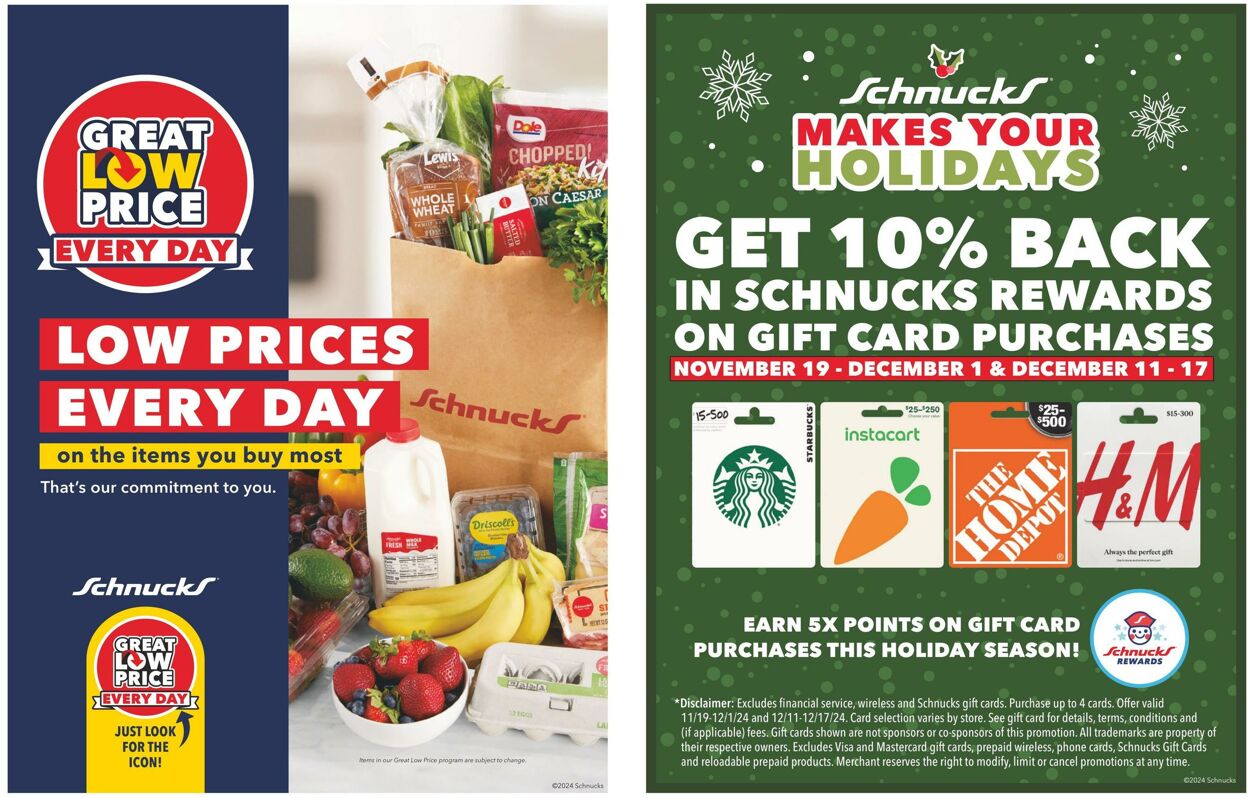 Weekly ad Schnucks 11/01/2024 - 12/31/2024