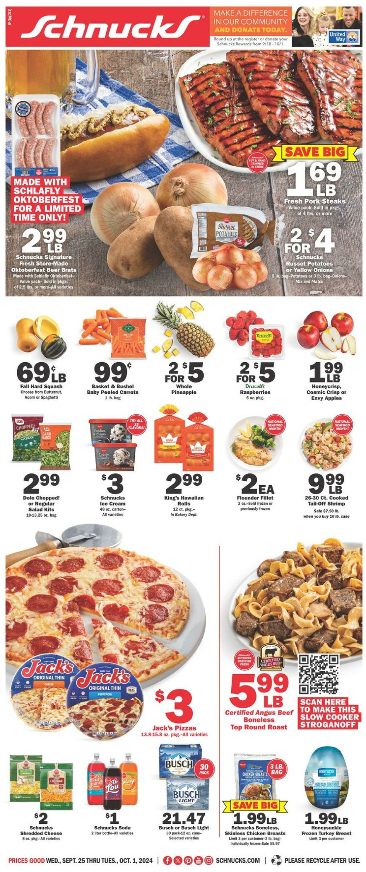 Weekly ad Schnucks 09/25/2024 - 10/01/2024