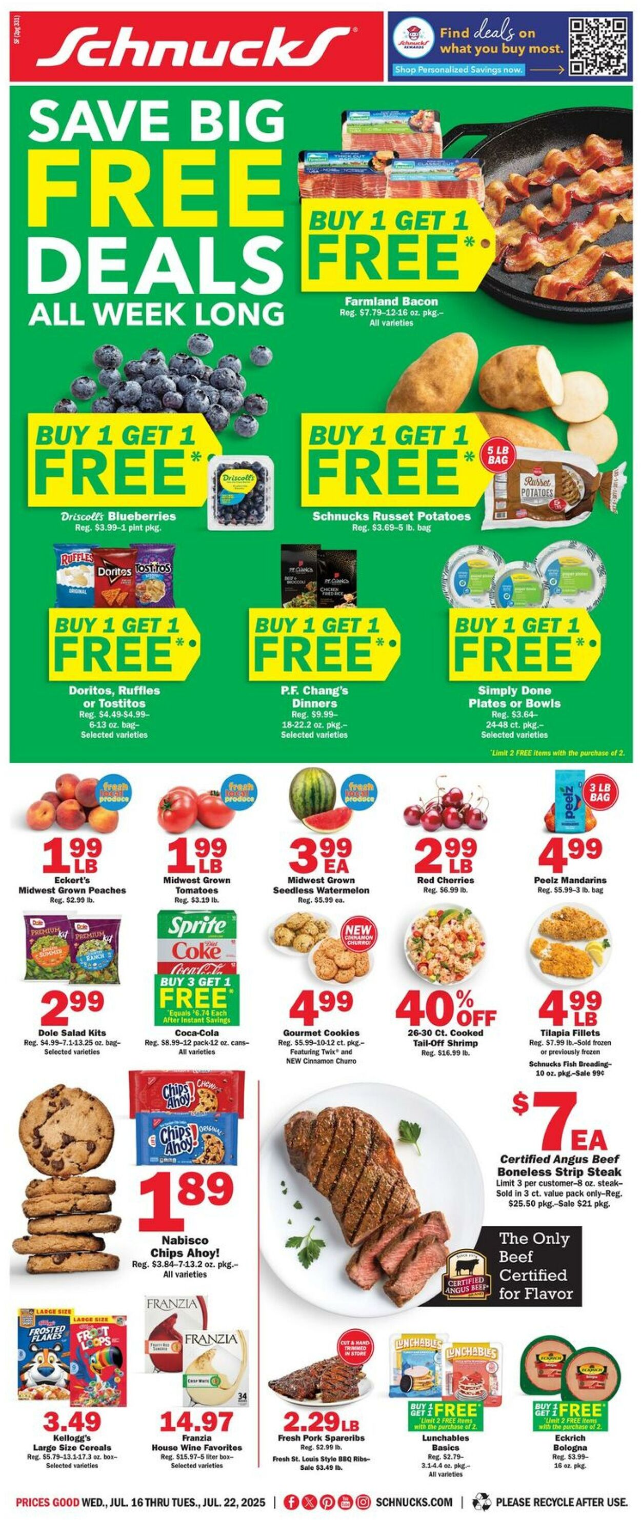 Weekly ad Schnucks 07/16/2025 - 07/22/2025