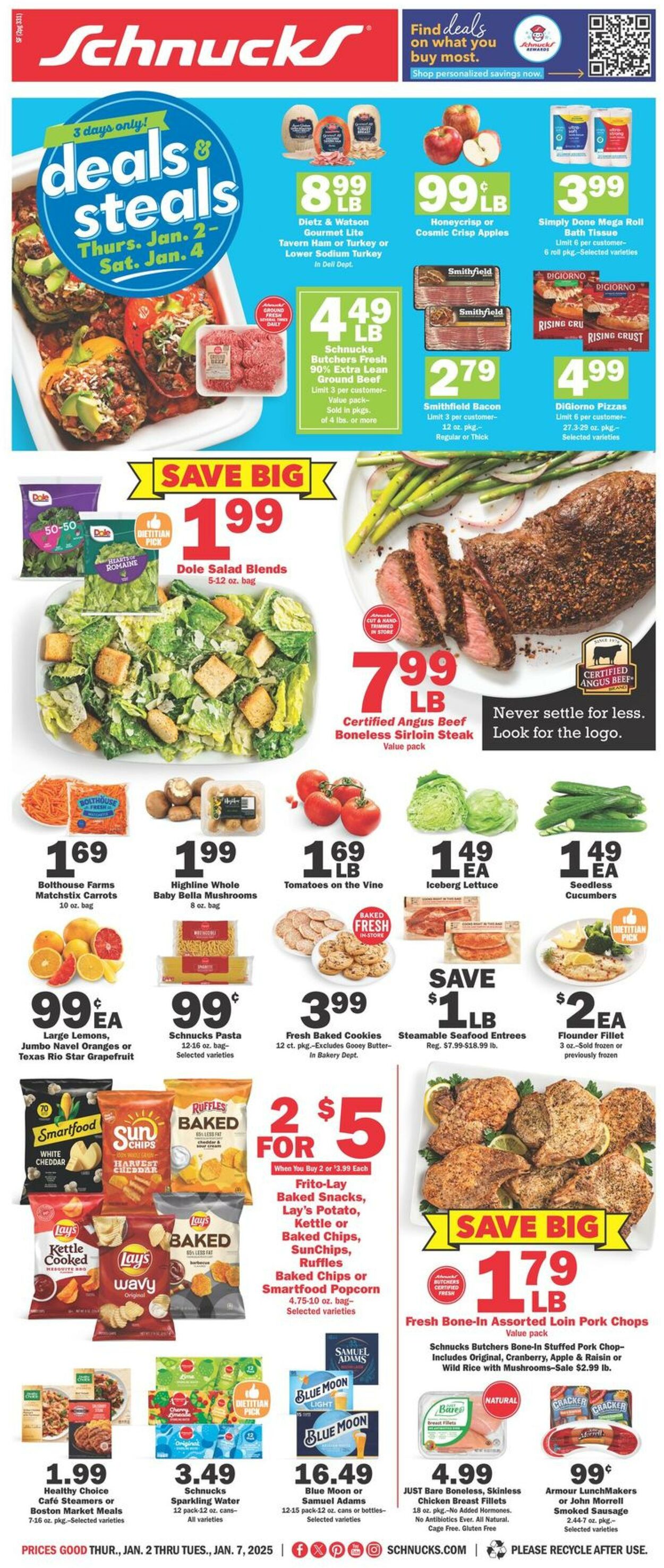 Weekly ad Schnucks 01/02/2025 - 01/07/2025