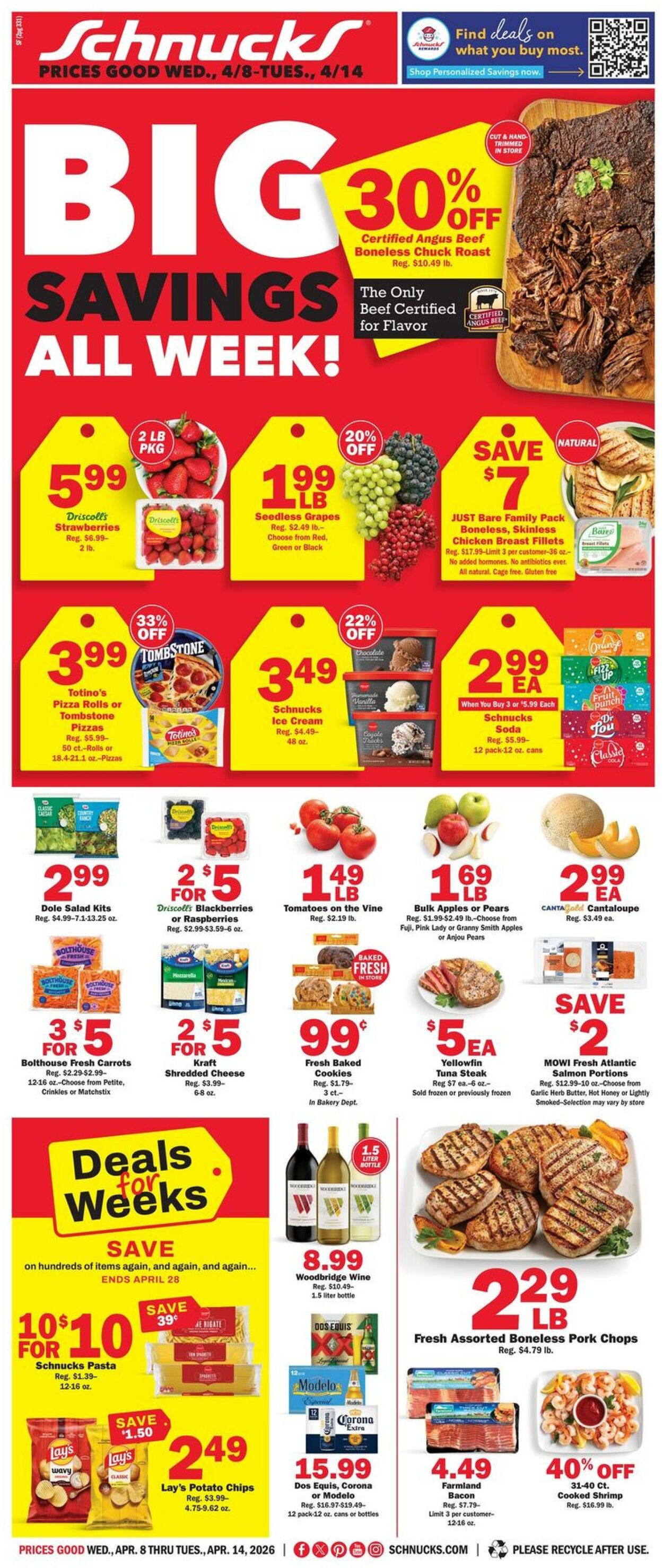 Weekly ad Schnucks 04/08/2026 - 04/14/2026