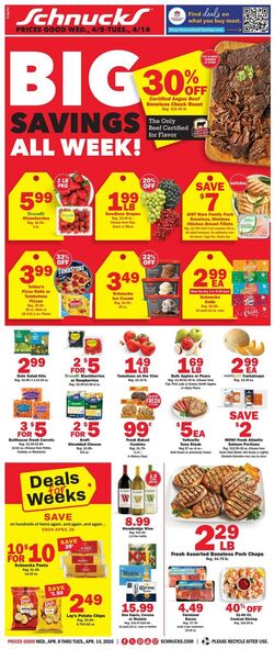 Weekly ad Schnucks 04/08/2026 - 04/14/2026