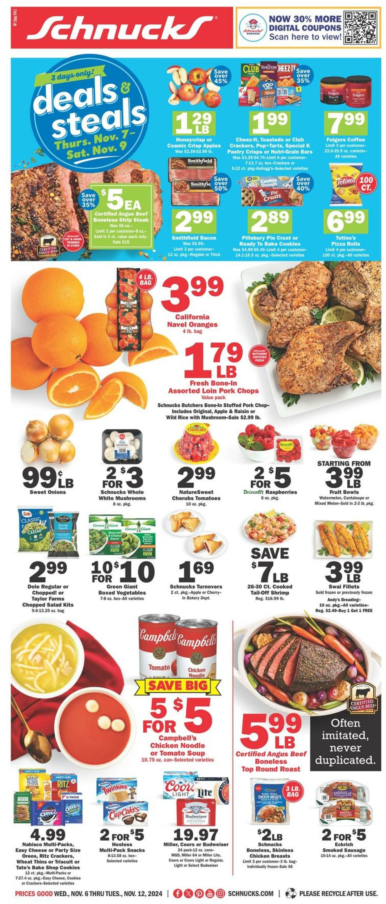 Weekly ad Schnucks 11/06/2024 - 11/12/2024