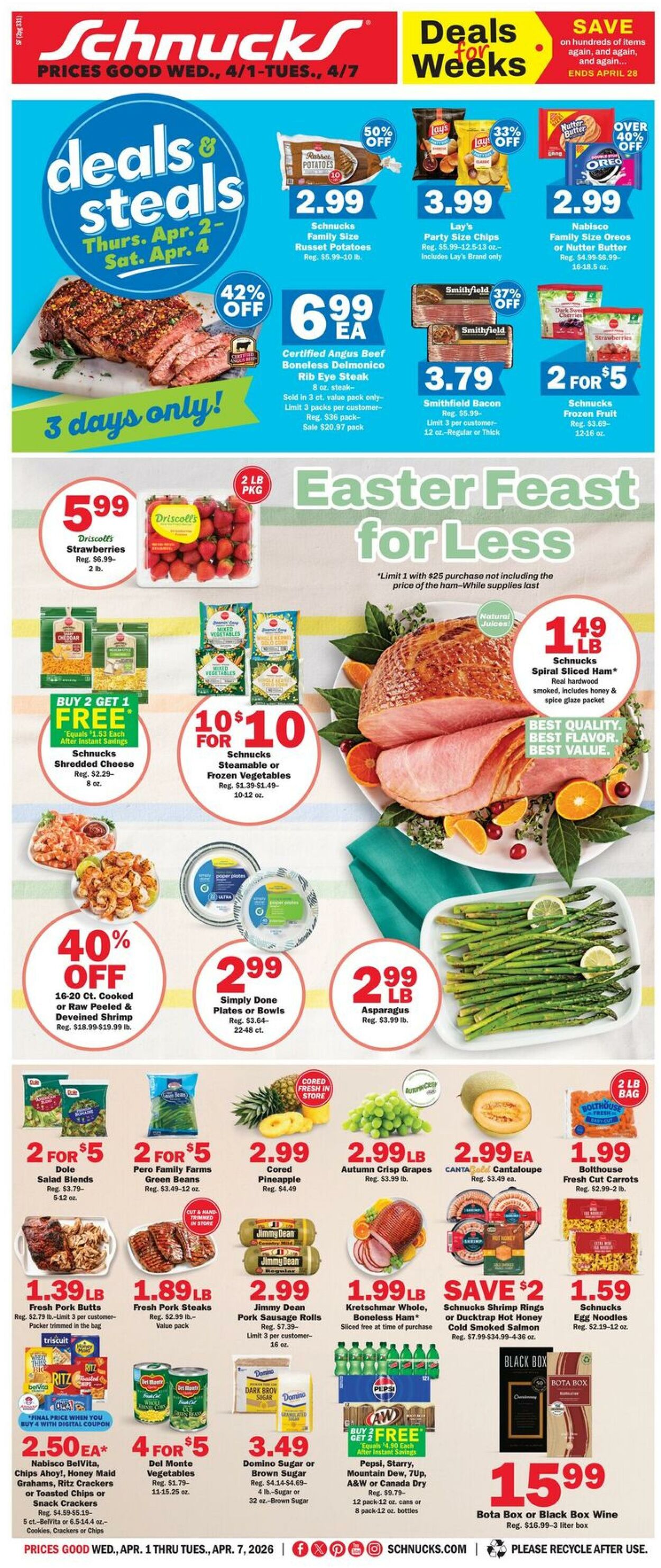 Weekly ad Schnucks 04/01/2026 - 04/07/2026