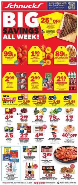 Weekly ad Schnucks 07/09/2025 - 07/15/2025