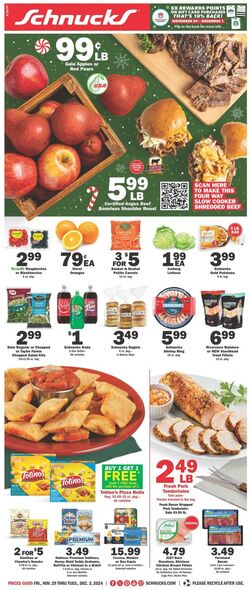 Weekly ad Schnucks 11/29/2024 - 12/03/2024