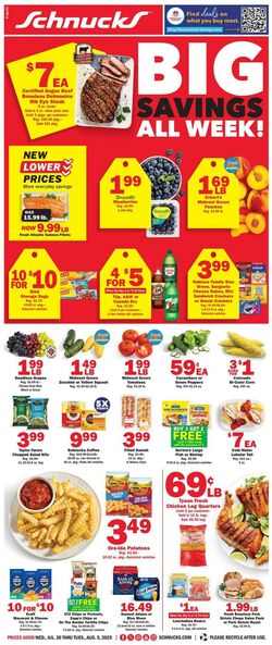 Weekly ad Schnucks 07/30/2025 - 08/05/2025