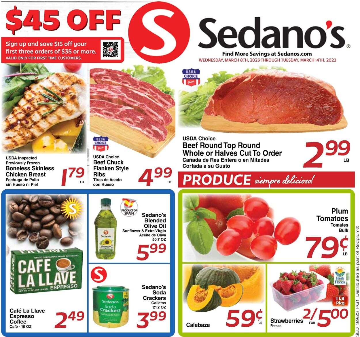 Weekly ad Sedano's 03/08/2023 - 03/14/2023