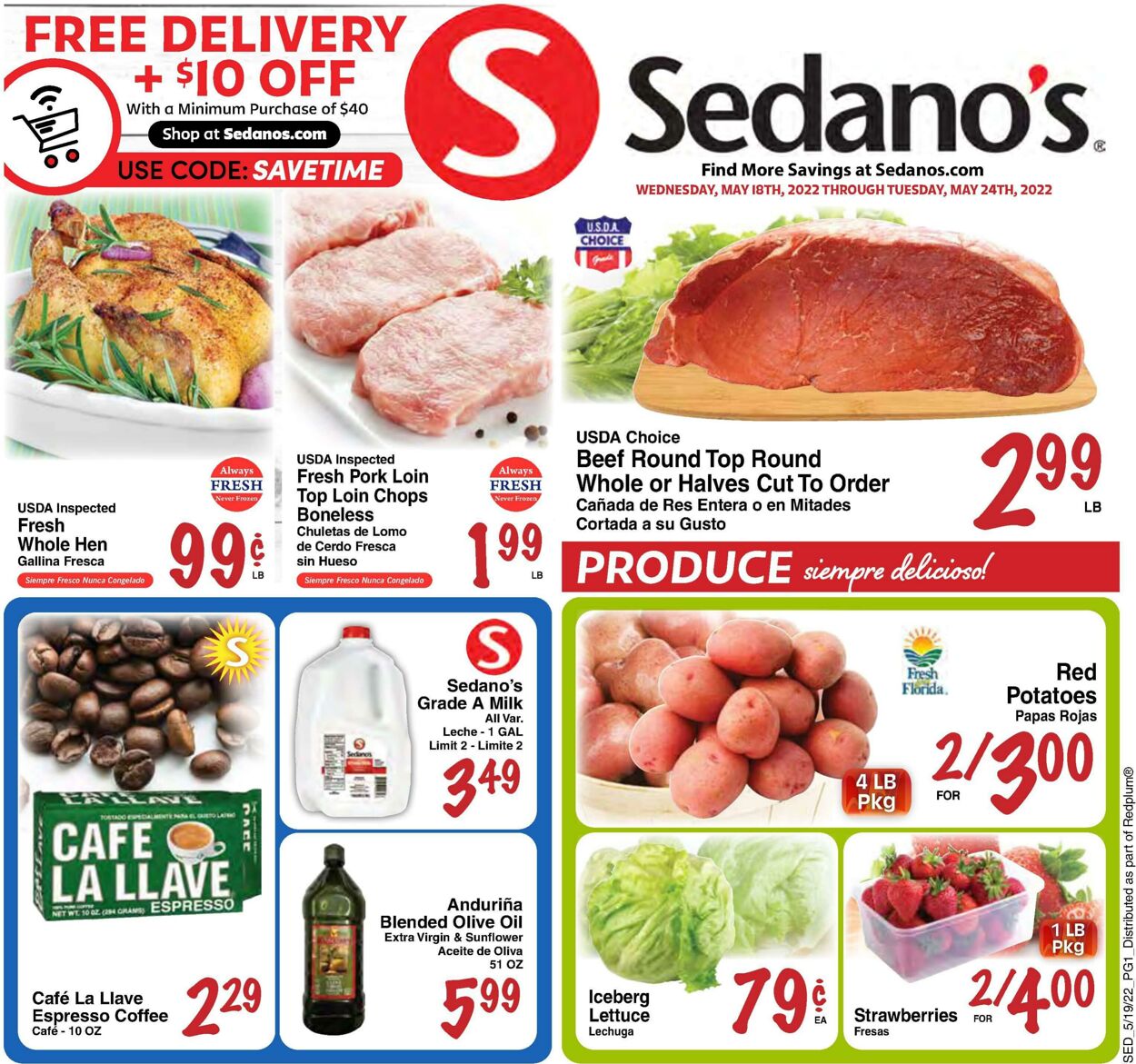 Weekly ad Sedano's 05/18/2022 - 05/24/2022