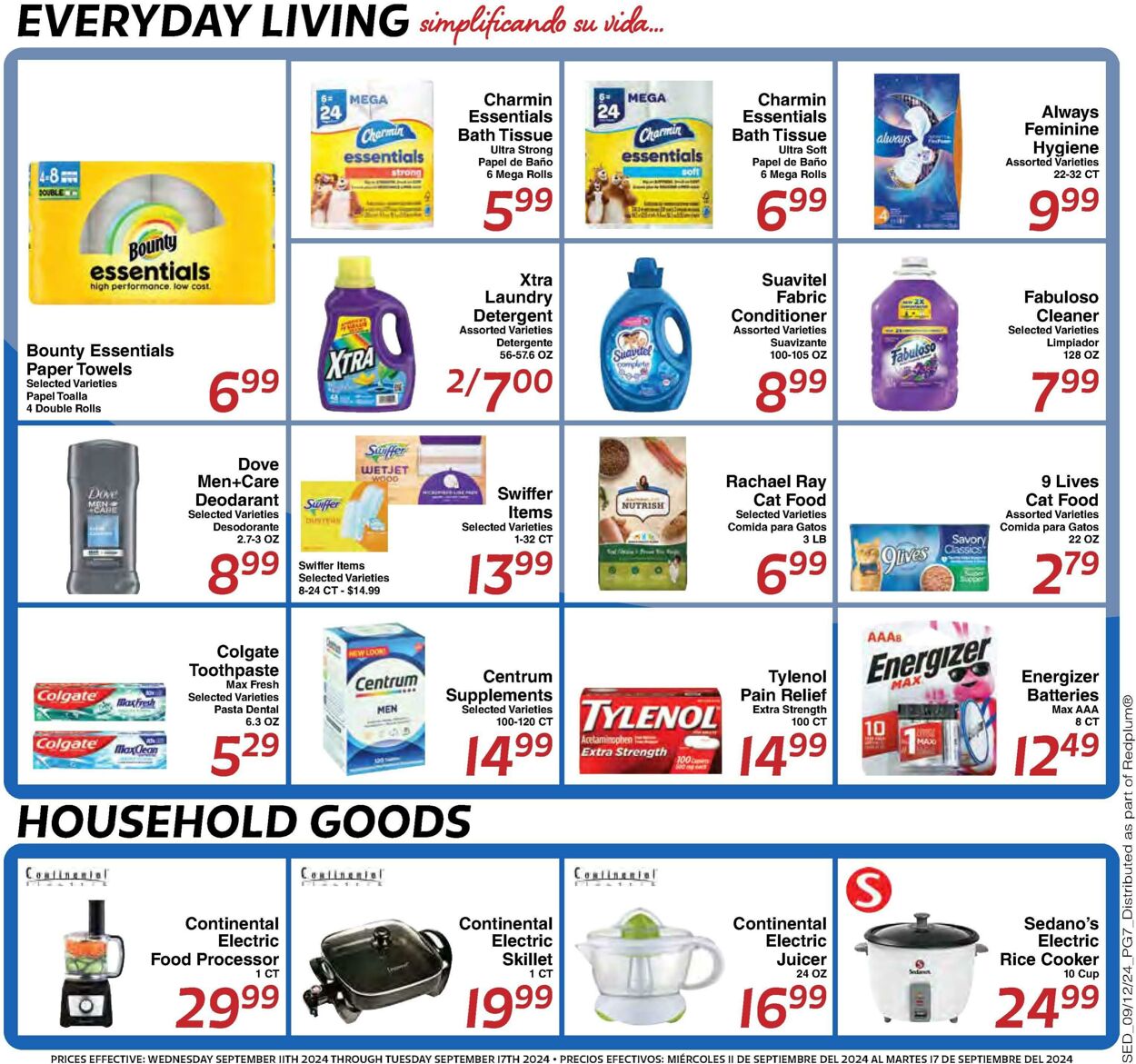 Weekly ad Sedano's 09/11/2024 - 09/17/2024