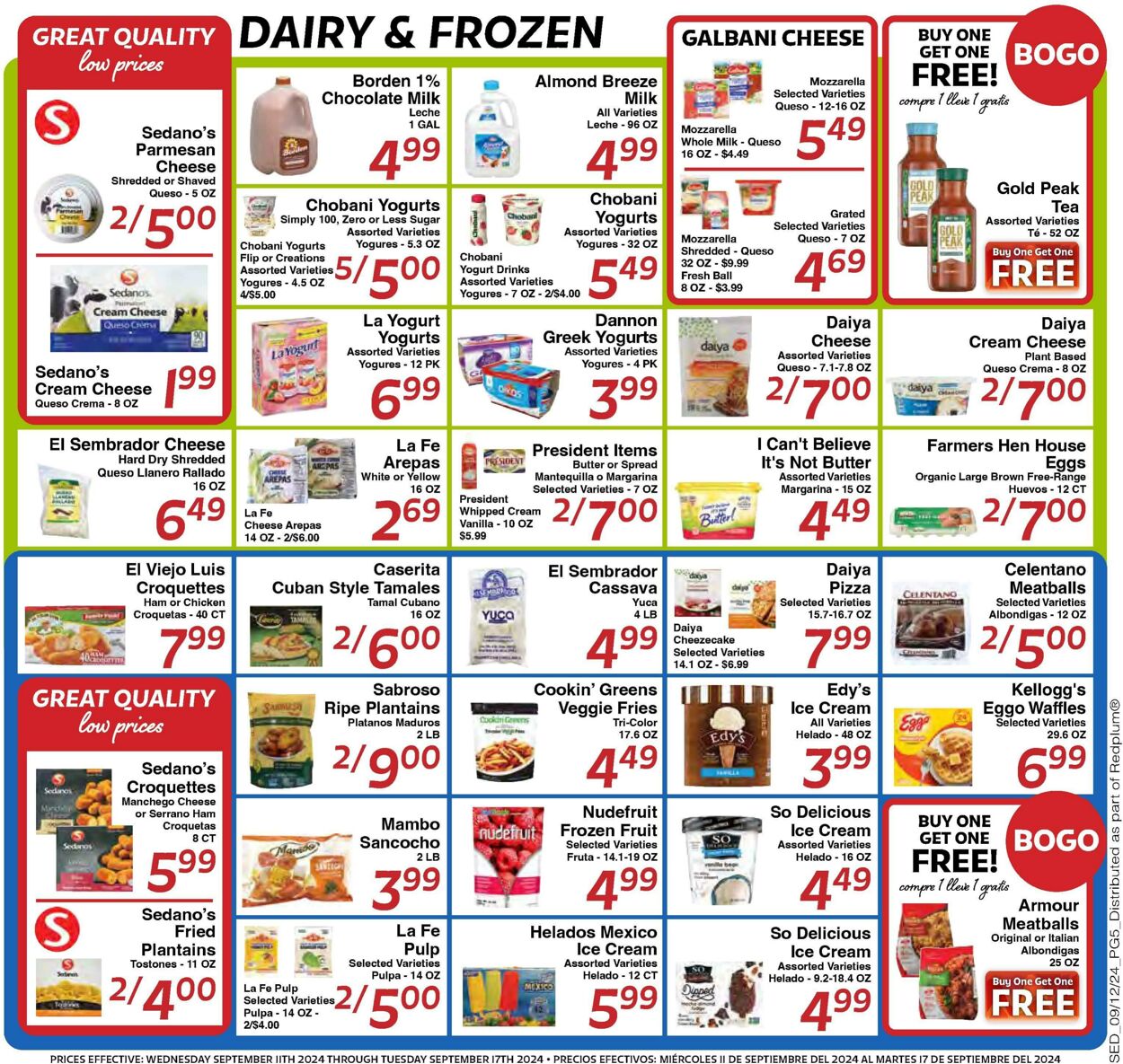 Weekly ad Sedano's 09/11/2024 - 09/17/2024