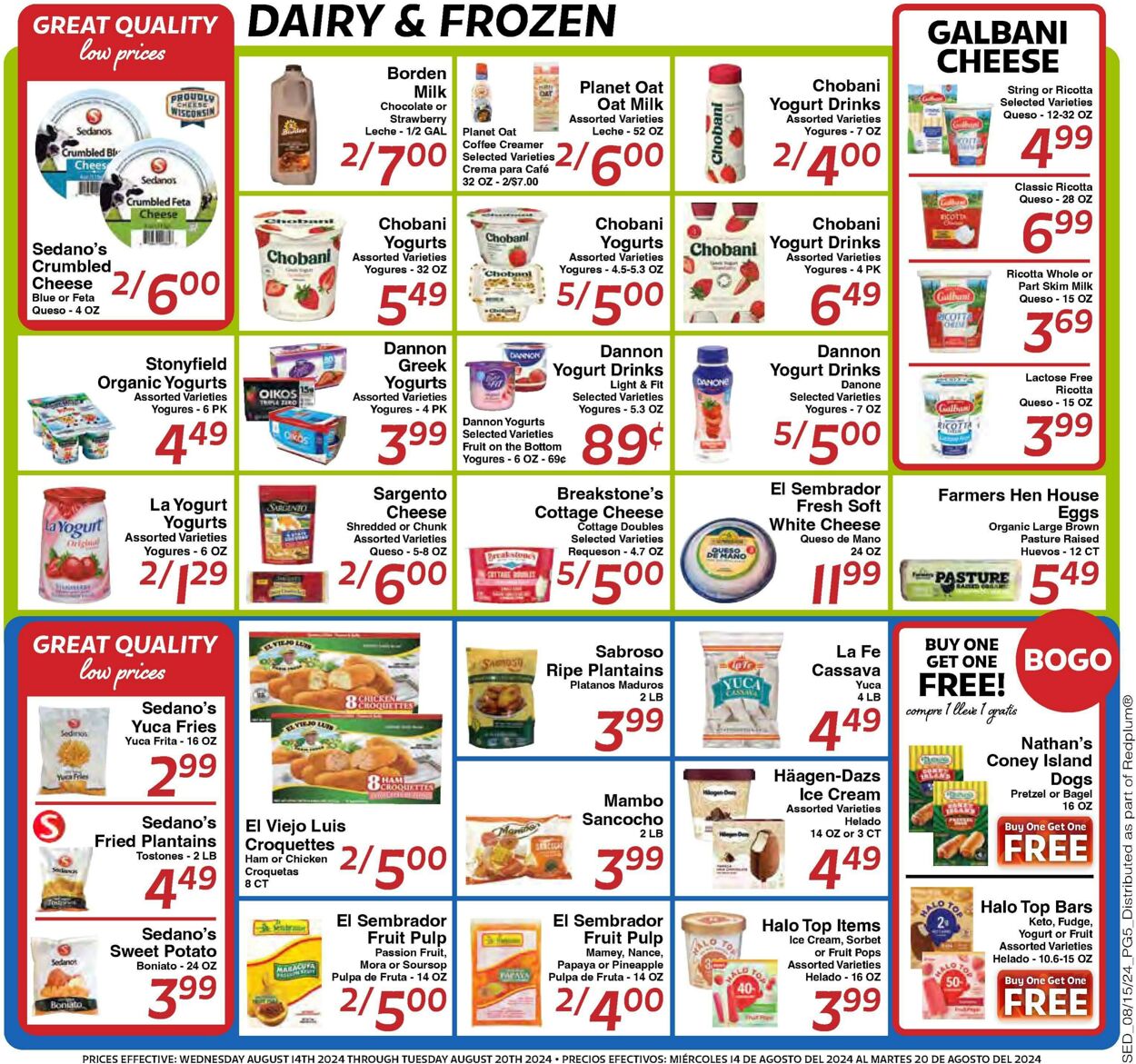 Weekly ad Sedano's 08/14/2024 - 08/20/2024