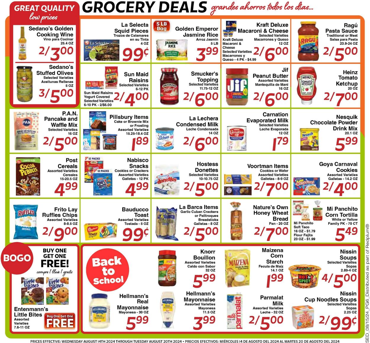 Weekly ad Sedano's 08/14/2024 - 08/20/2024