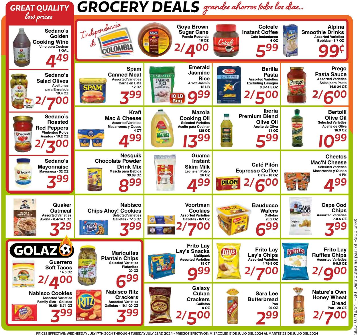 Weekly ad Sedano's 07/17/2024 - 07/23/2024