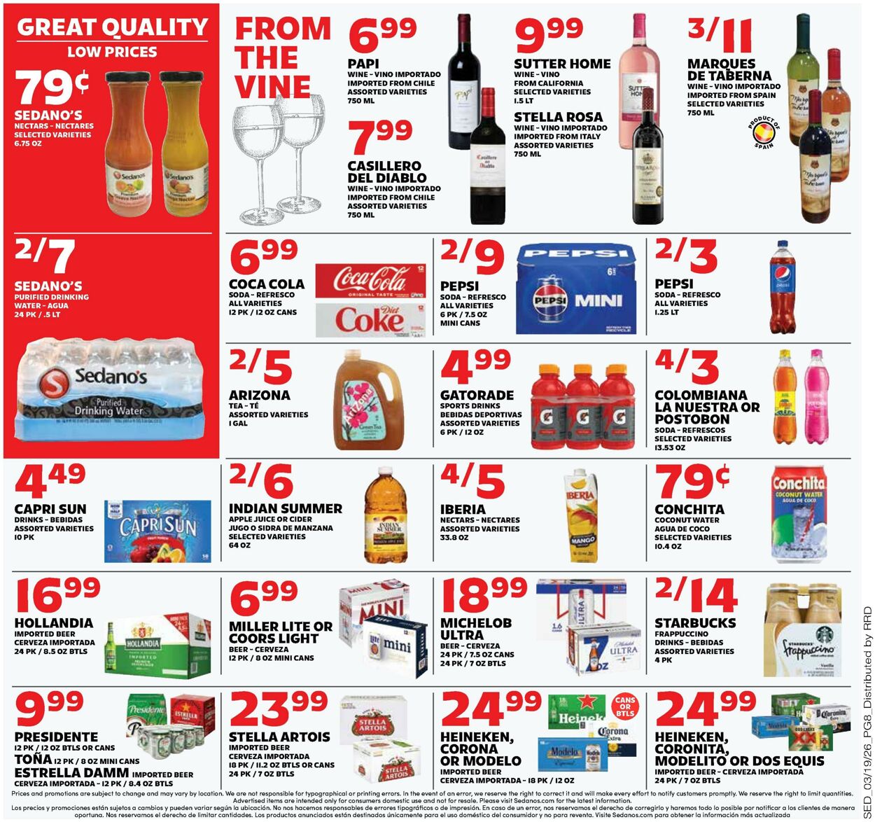 Weekly ad Sedano's 03/18/2026 - 03/24/2026