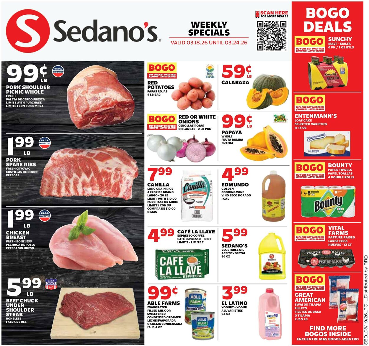 Weekly ad Sedano's 03/18/2026 - 03/24/2026