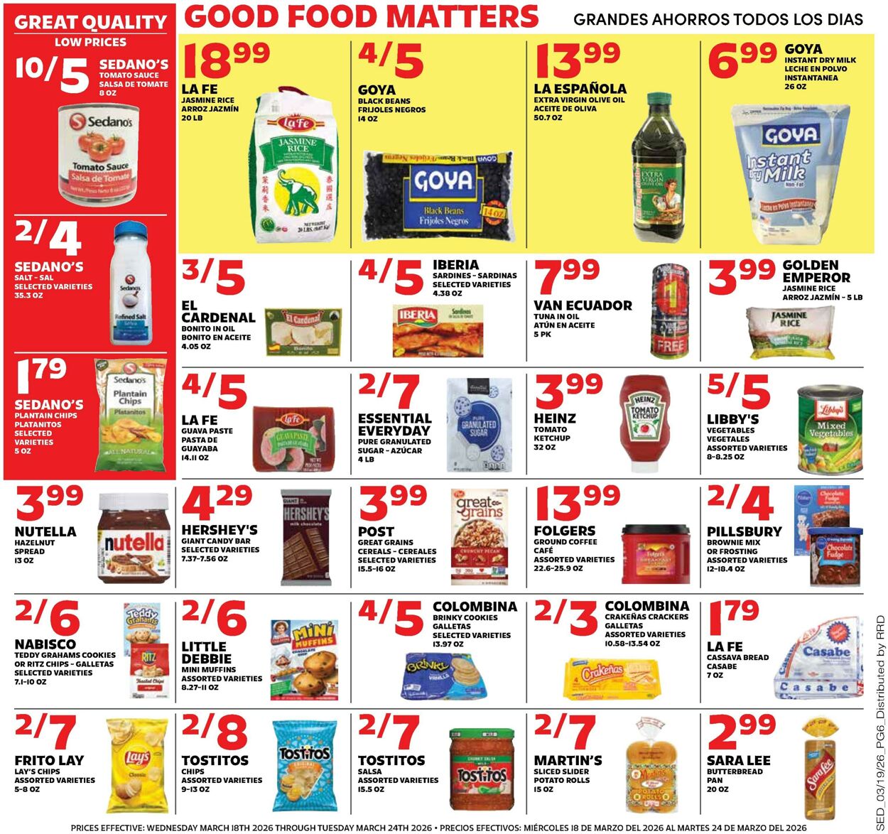 Weekly ad Sedano's 03/18/2026 - 03/24/2026