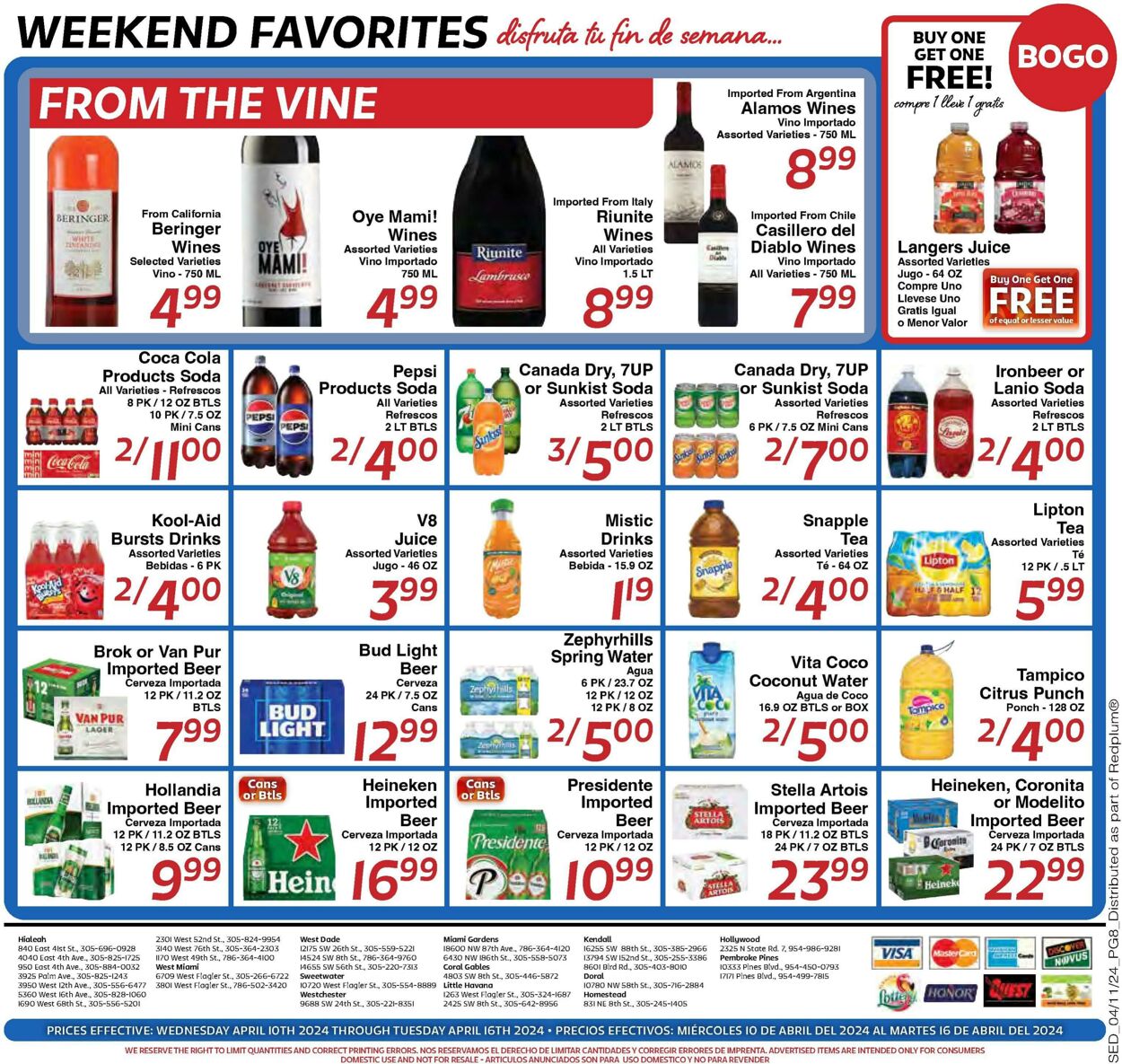 Weekly ad Sedano's 04/10/2024 - 04/16/2024