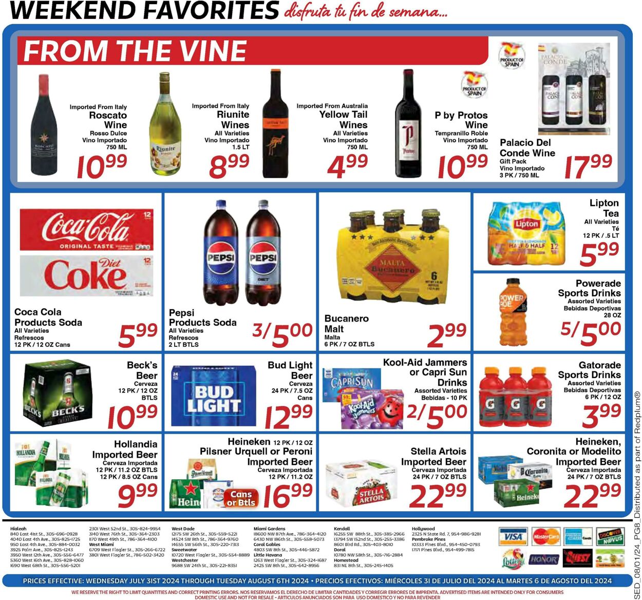 Weekly ad Sedano's 07/31/2024 - 08/06/2024