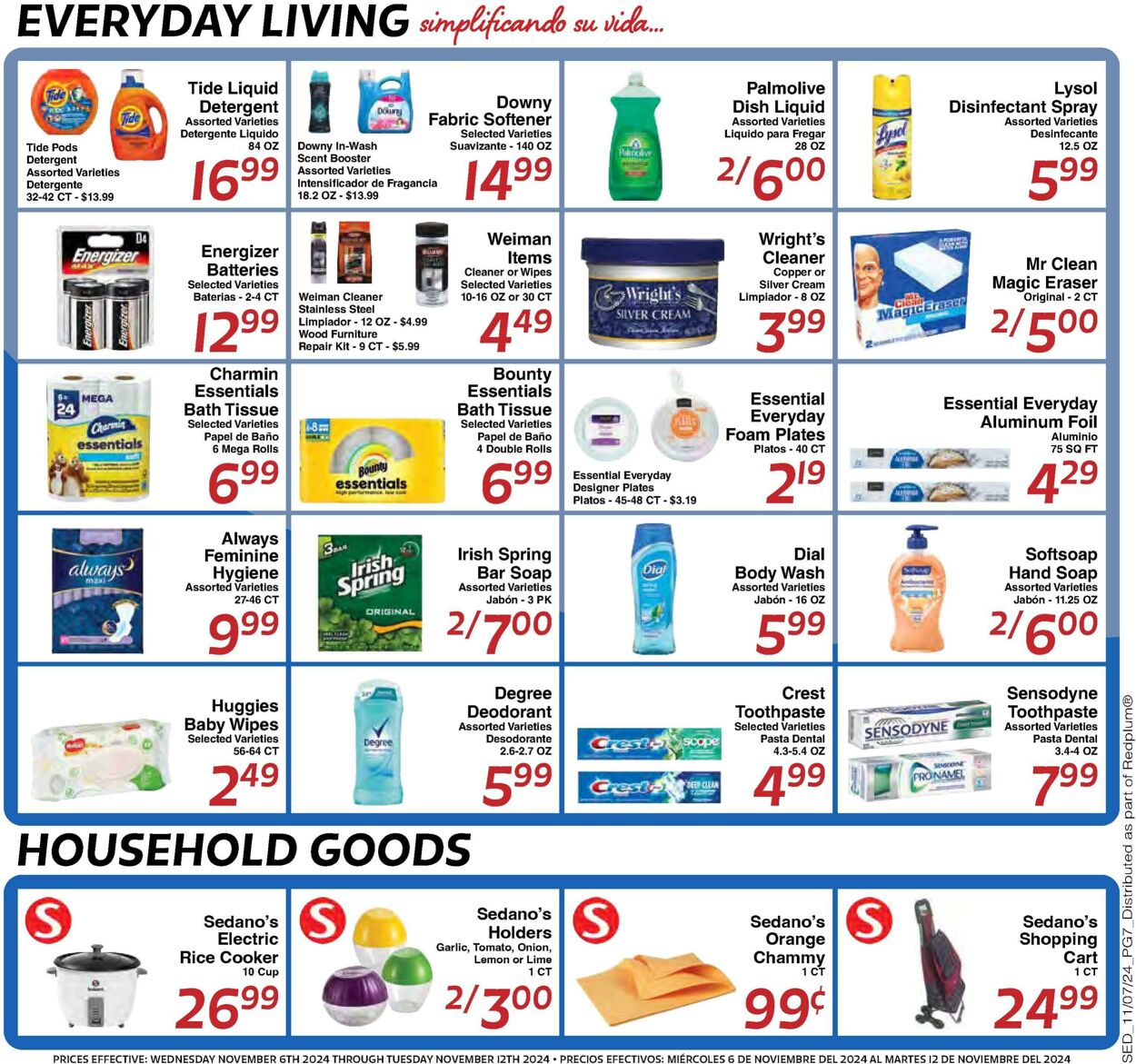 Weekly ad Sedano's 11/06/2024 - 11/12/2024