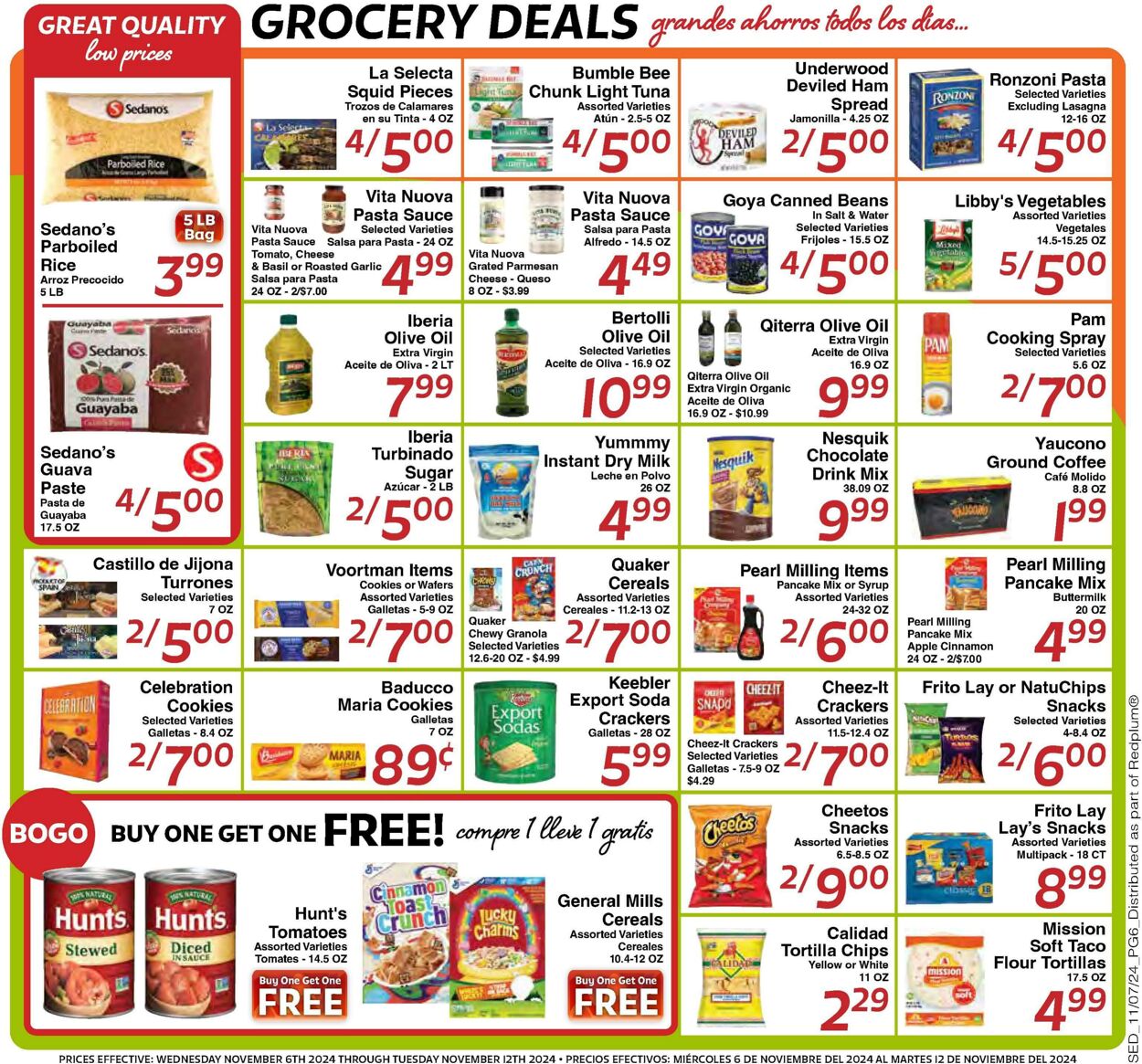 Weekly ad Sedano's 11/06/2024 - 11/12/2024