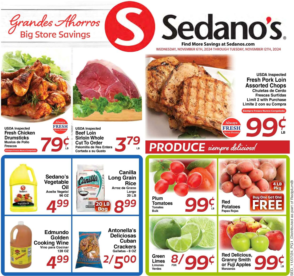 Weekly ad Sedano's 11/06/2024 - 11/12/2024