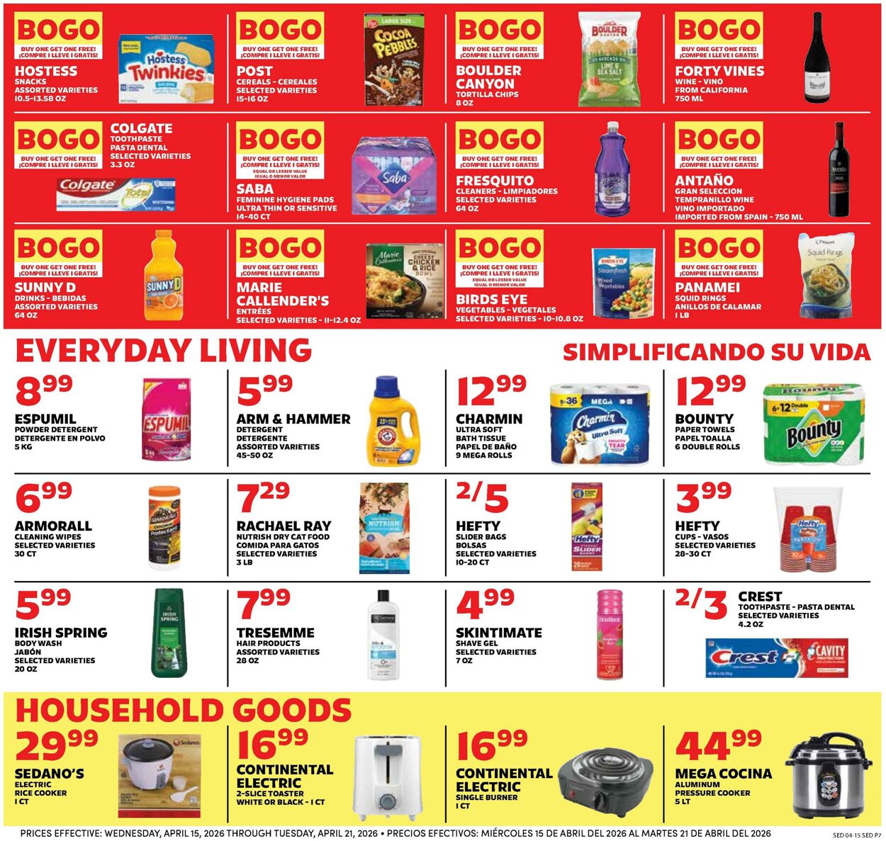 Weekly ad Sedano's 04/15/2026 - 04/21/2026