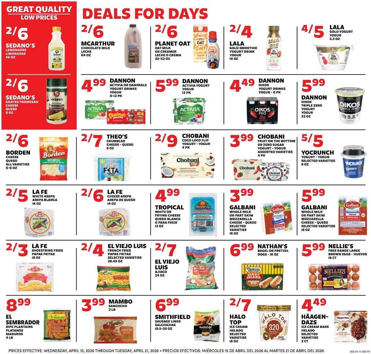 Weekly ad Sedano's 04/15/2026 - 04/21/2026
