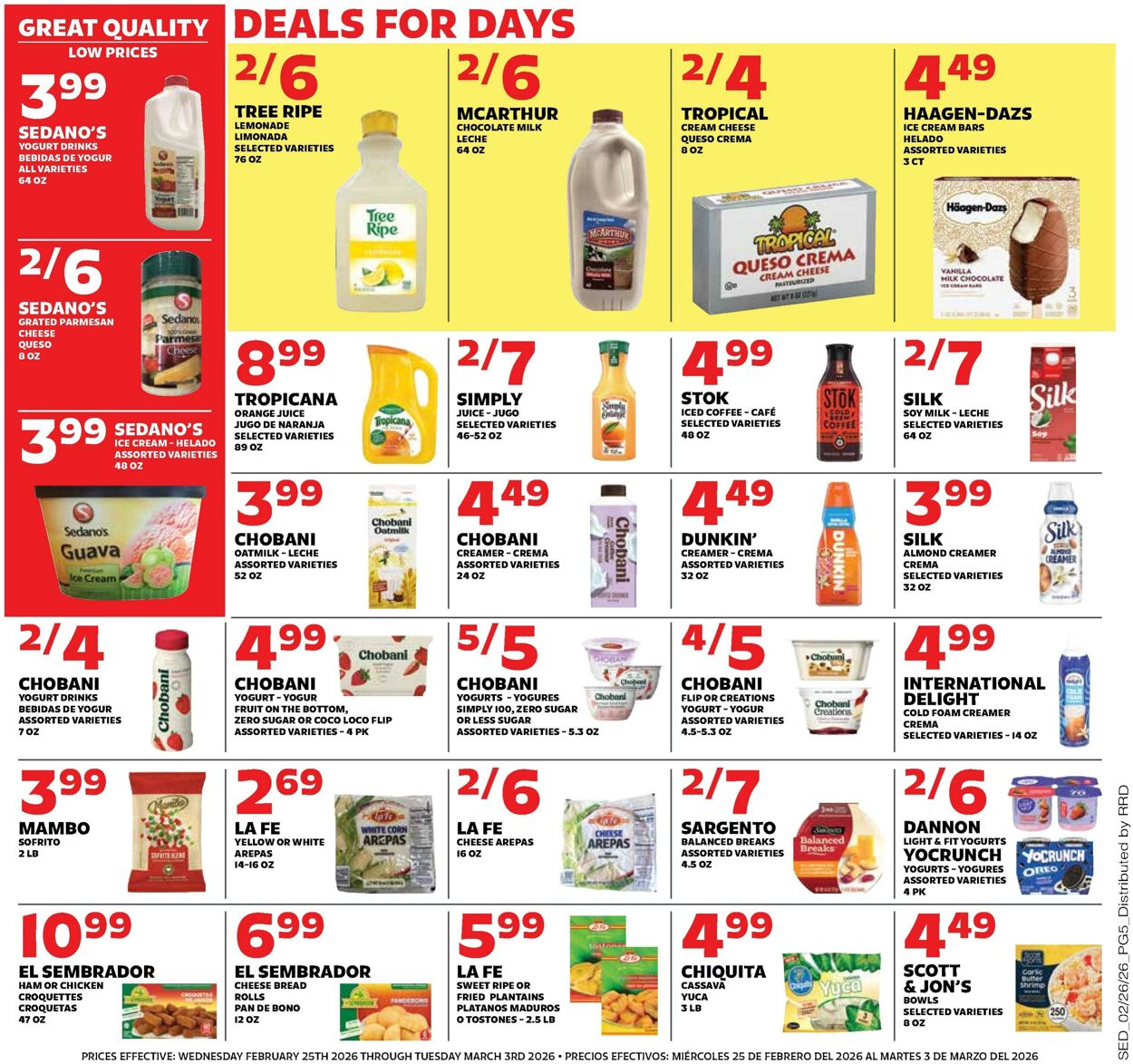 Weekly ad Sedano's 02/25/2026 - 03/03/2026