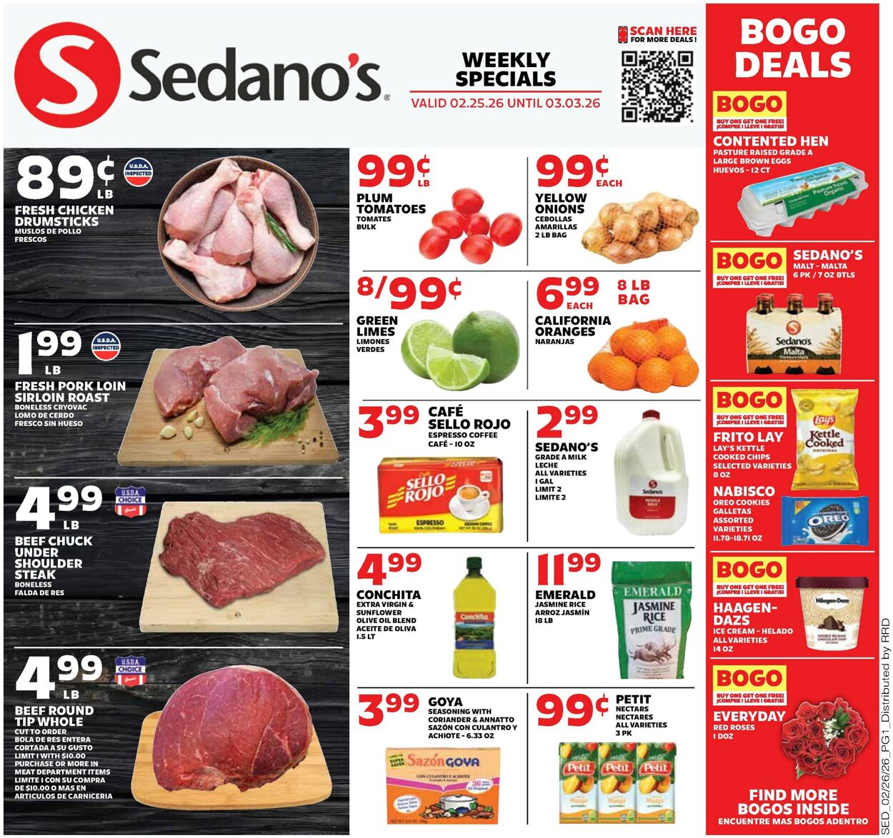 Weekly ad Sedano's 02/25/2026 - 03/03/2026