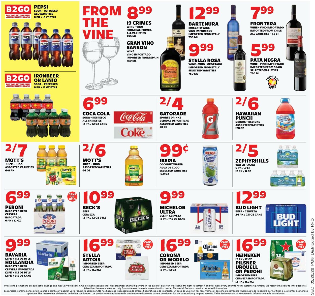 Weekly ad Sedano's 02/25/2026 - 03/03/2026