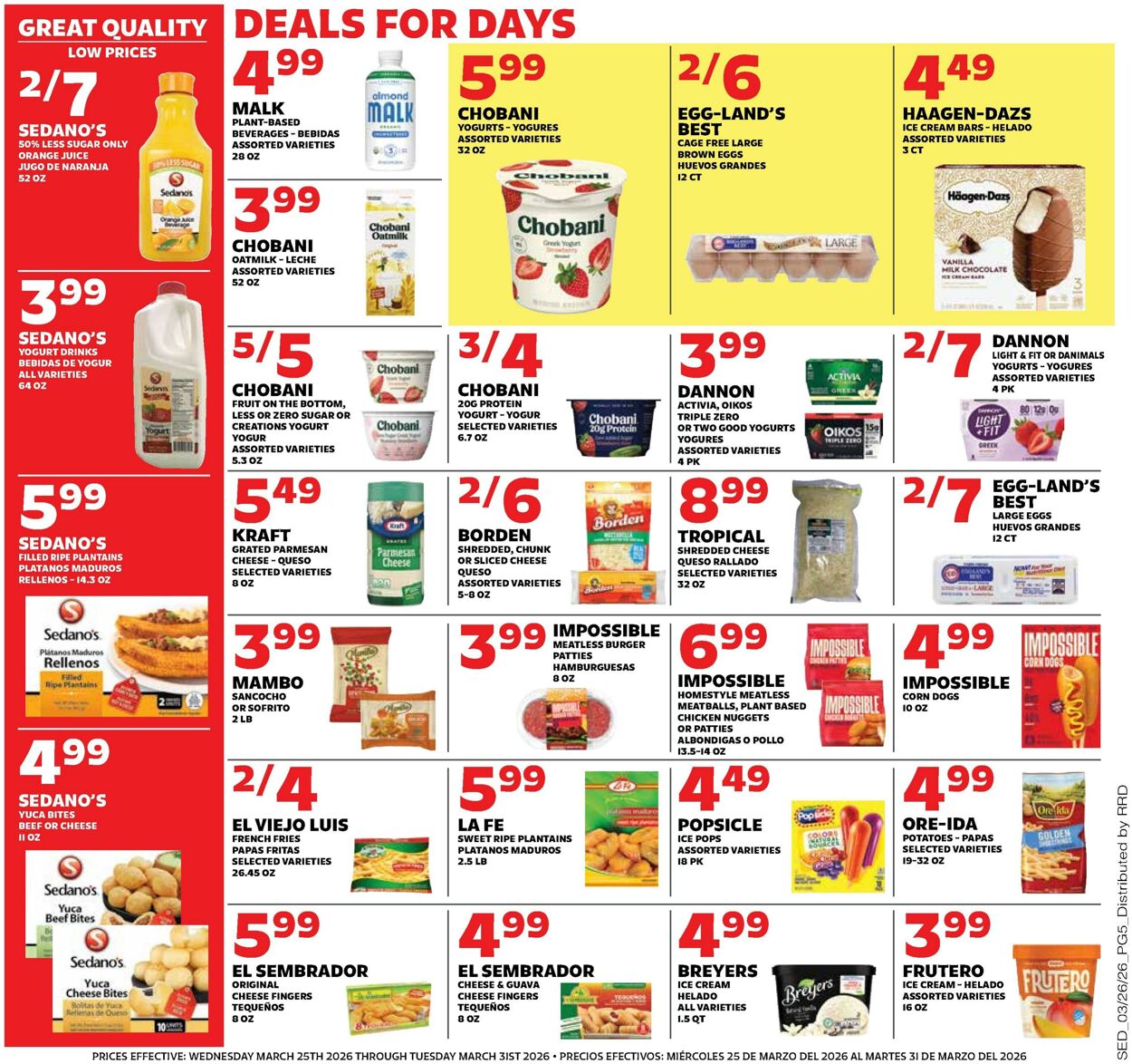 Weekly ad Sedano's 03/25/2026 - 03/31/2026