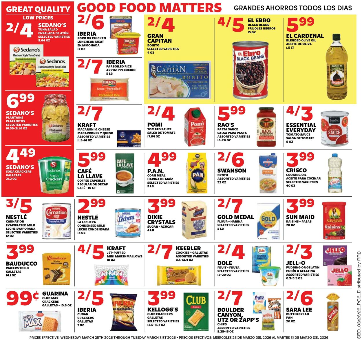 Weekly ad Sedano's 03/25/2026 - 03/31/2026