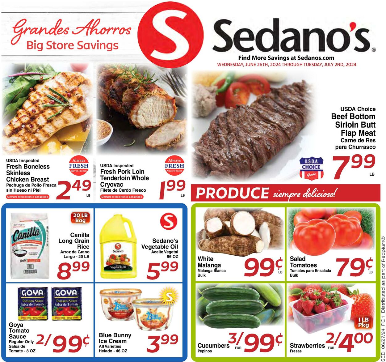 Sedano's Promotional weekly ads