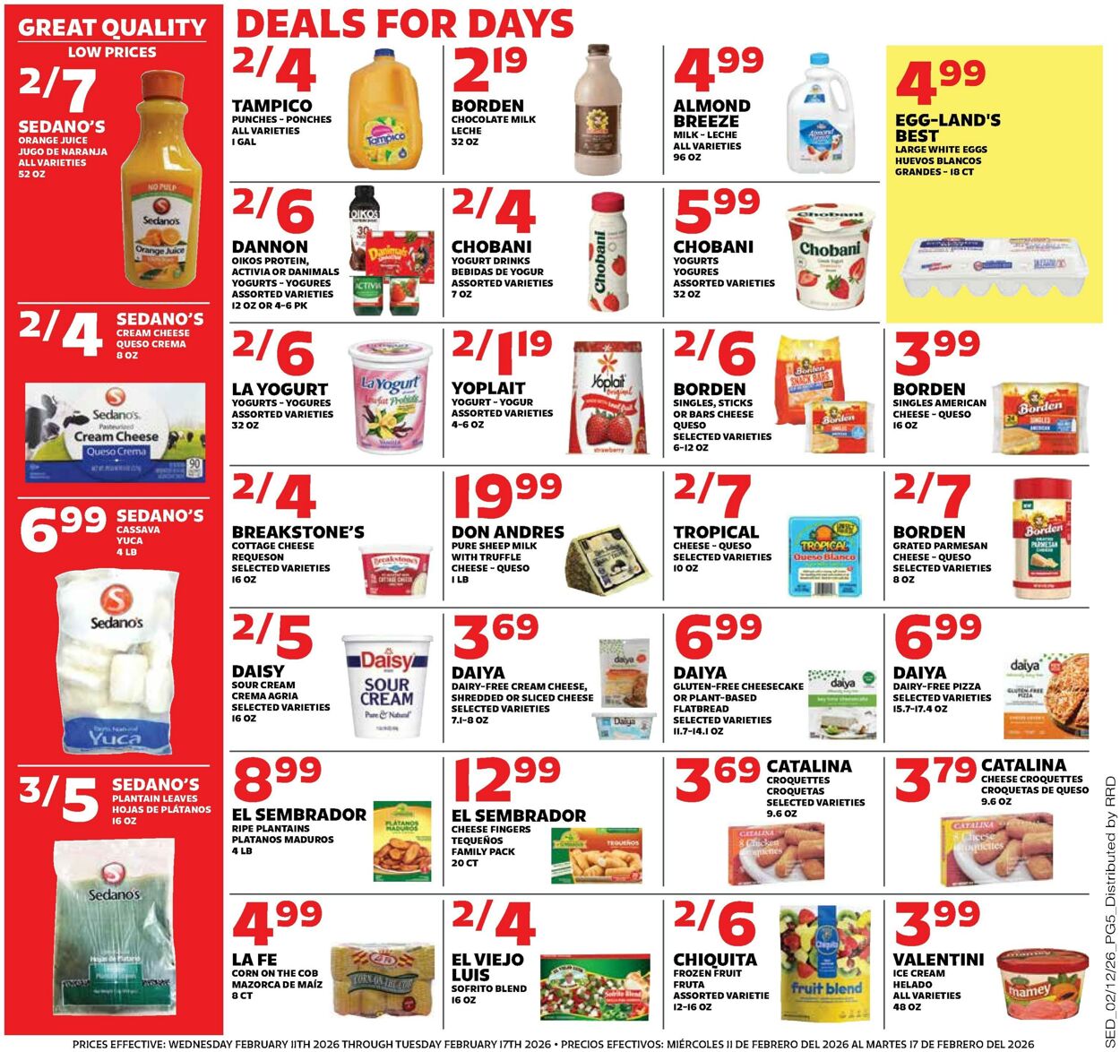 Weekly ad Sedano's 02/11/2026 - 02/17/2026