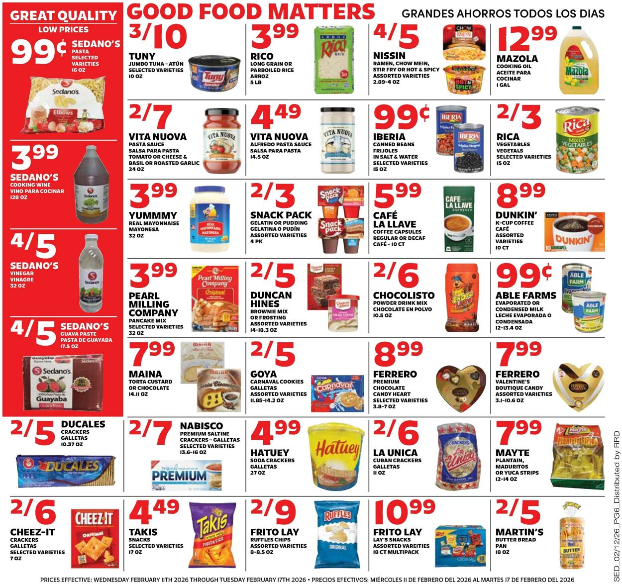 Weekly ad Sedano's 02/11/2026 - 02/17/2026