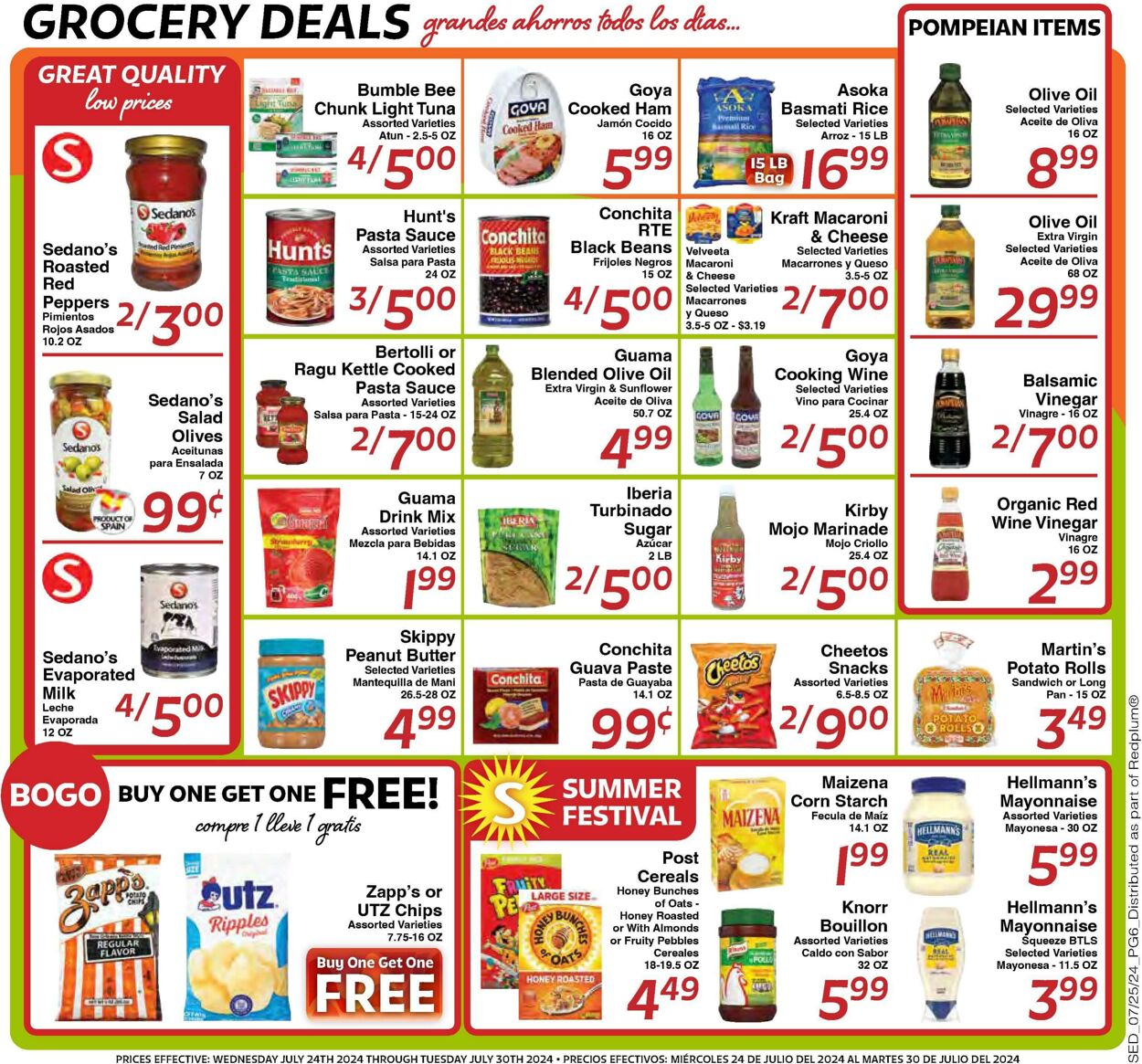 Weekly ad Sedano's 07/24/2024 - 07/30/2024